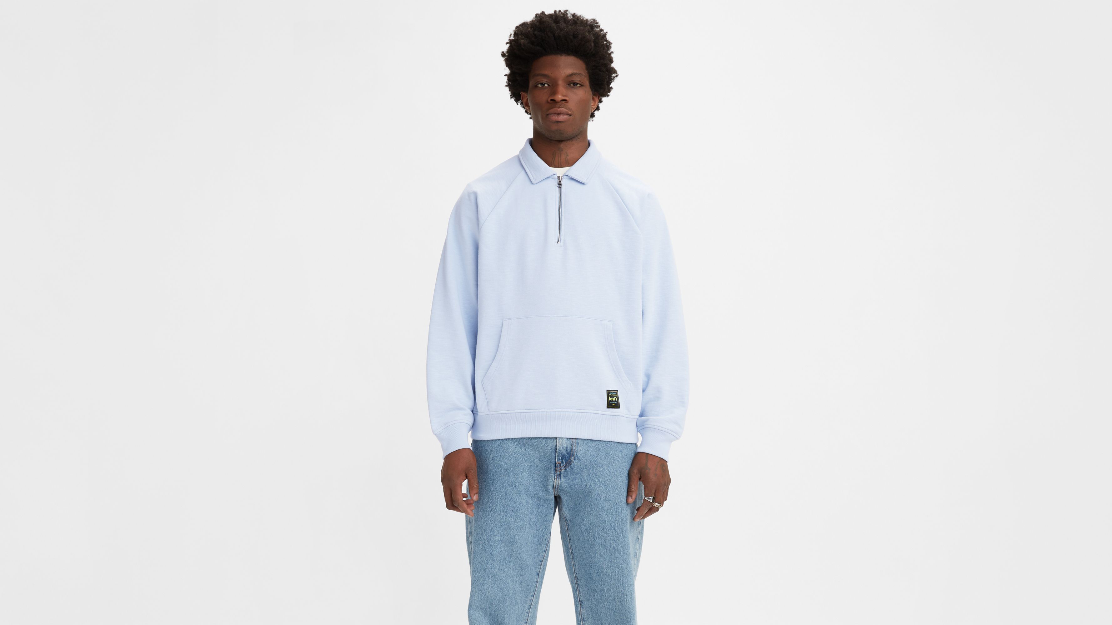 Quarter-zip Collar Sweatshirt - Blue | Levi's® US