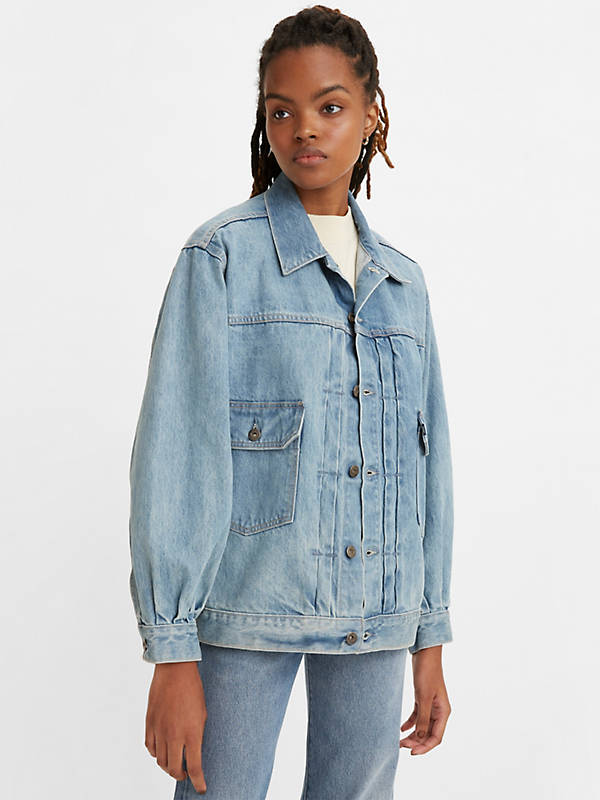 Levi's® Made & Crafted® Tucked Type Ii Trucker Jacket - Blue | Levi's® GI