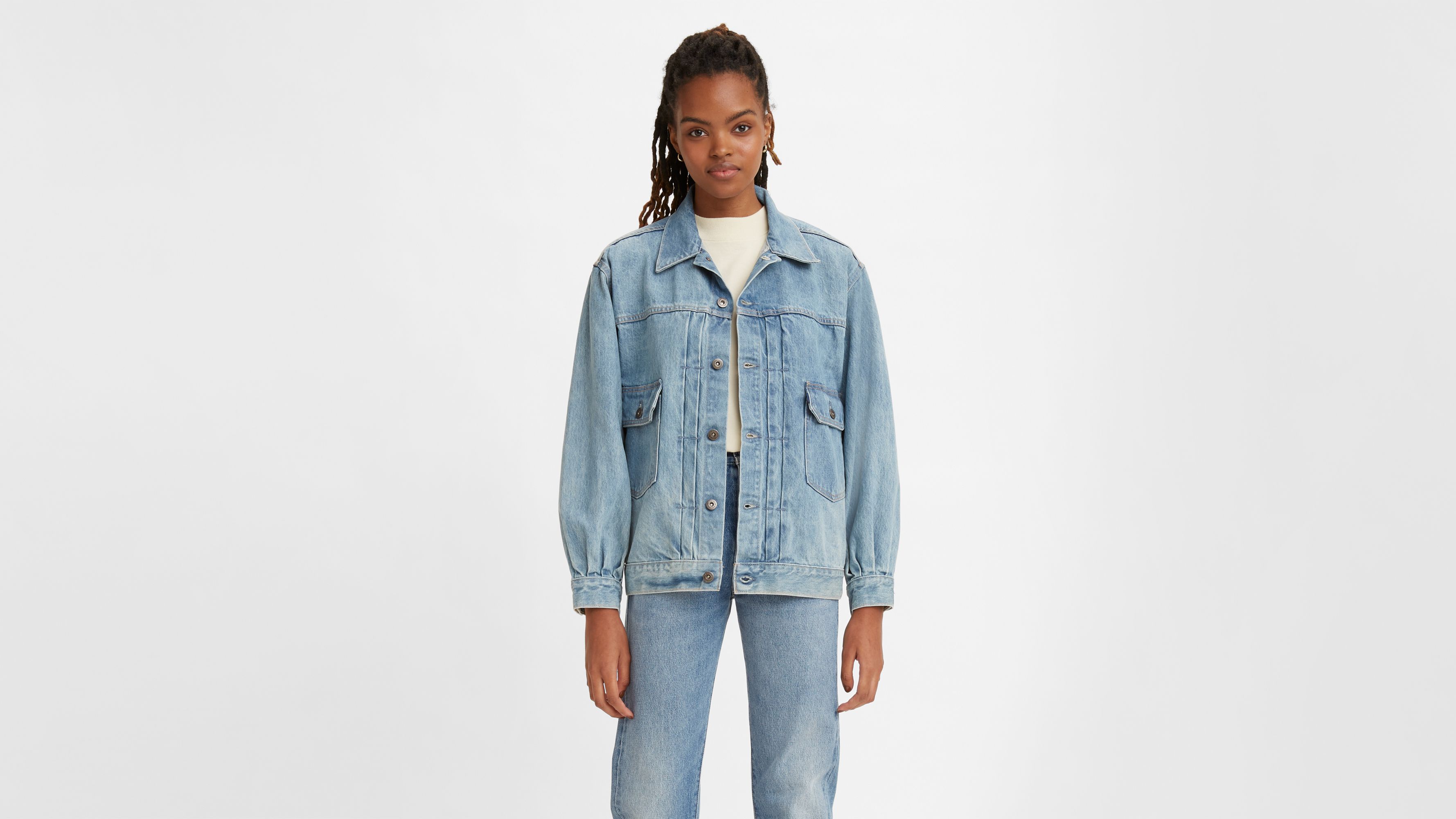 Levi's® Made u0026 Crafted® Tucked Type Ii Trucker Jacket - Blue | Levi's® KZ