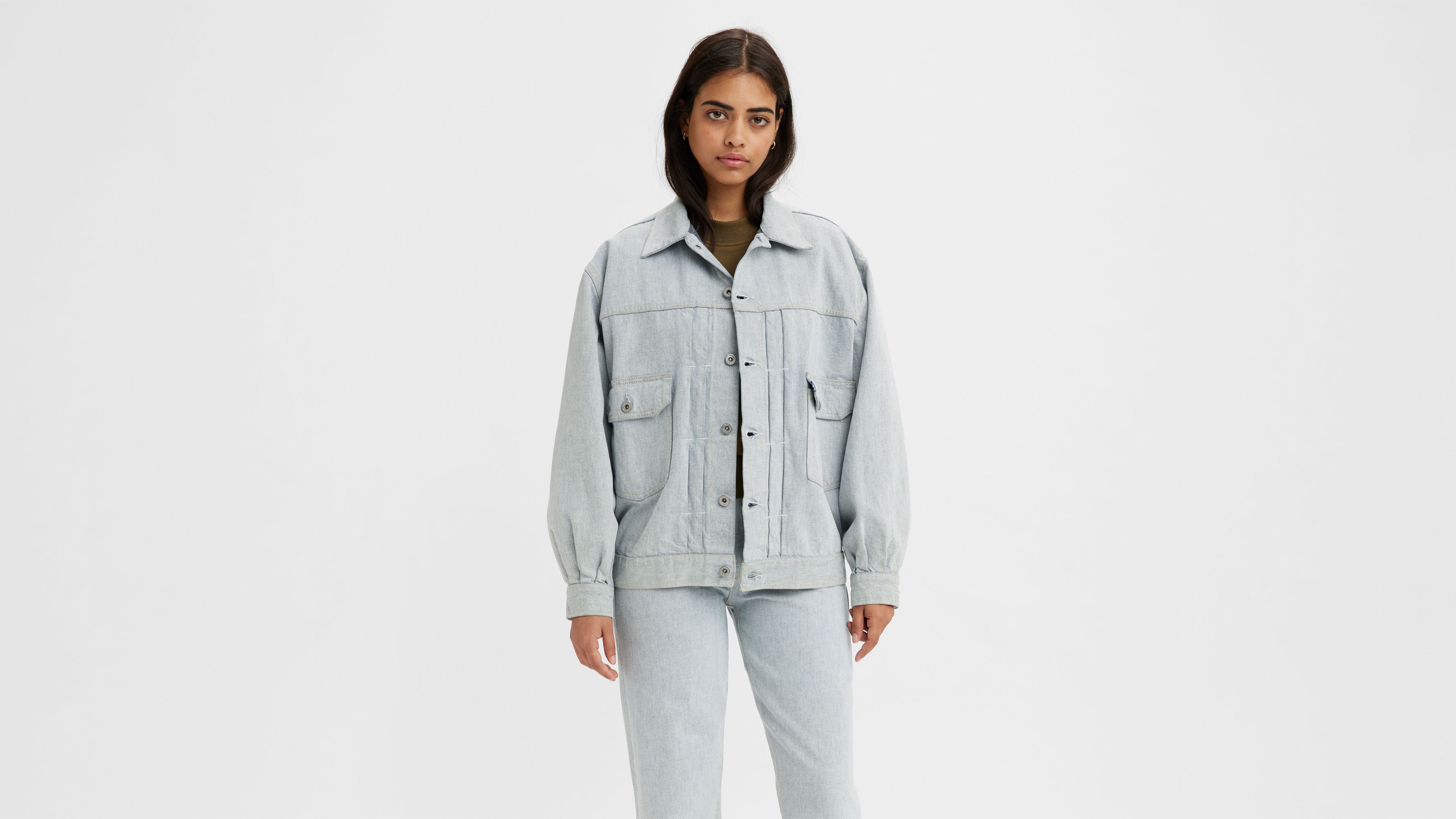 LEVI’S MADE&CRAFTED TUCKED TYPE II Levi's® Made & Crafted® Tucked Type Ii Trucker Jacket - Blue