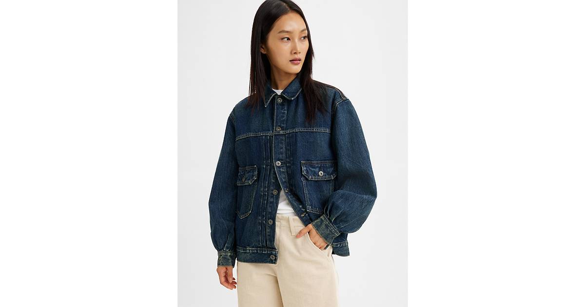 Levi's® Made & Crafted® Tucked Type Ii Trucker Jacket - Blue | Levi's® GE