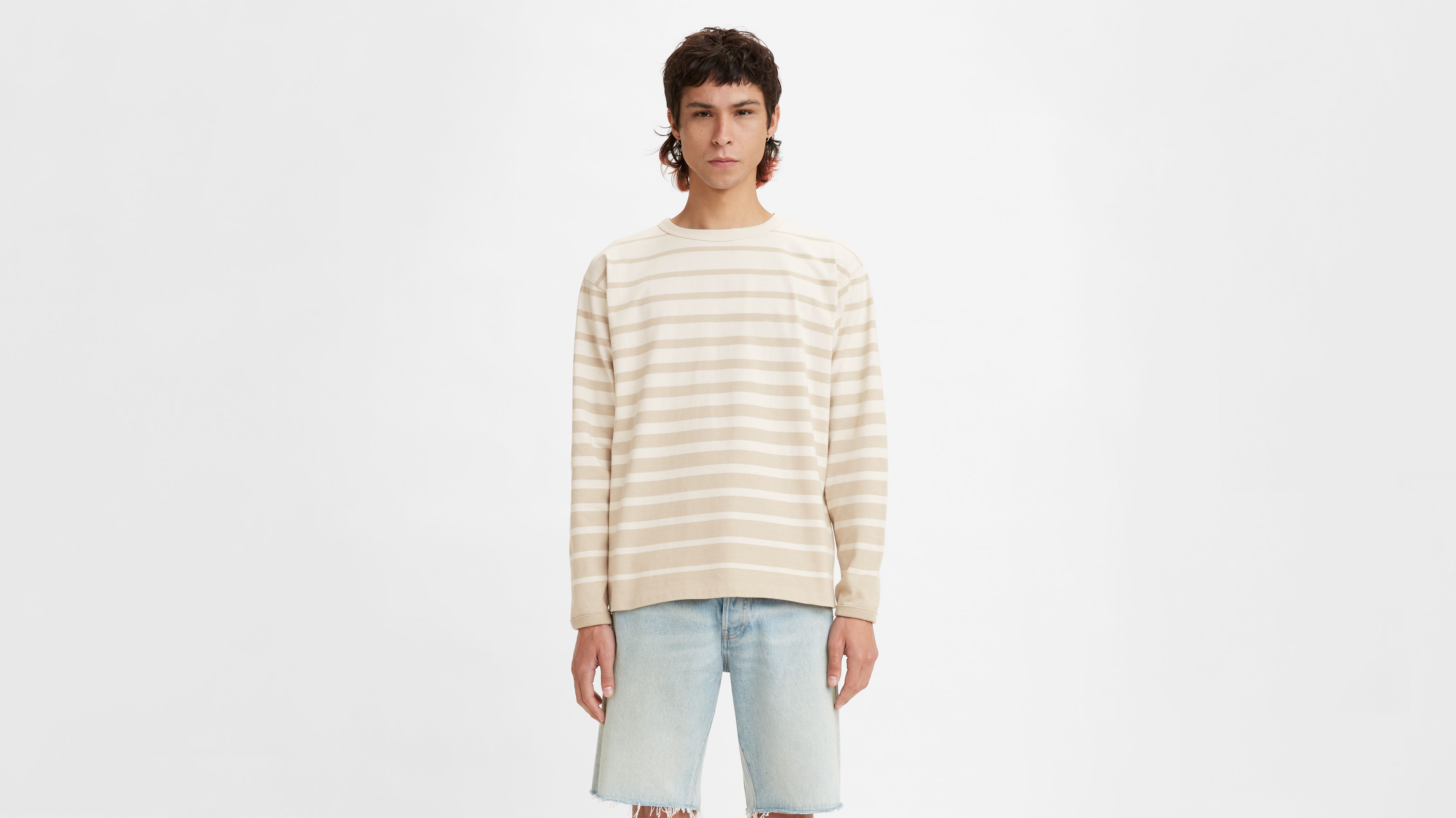 Tシャツ・カットソー +AMBLER+ Ribbon House Sweatshirt Ivory AMM1217 Sweatshirt with Embroidered Motif - Light pink/flowers