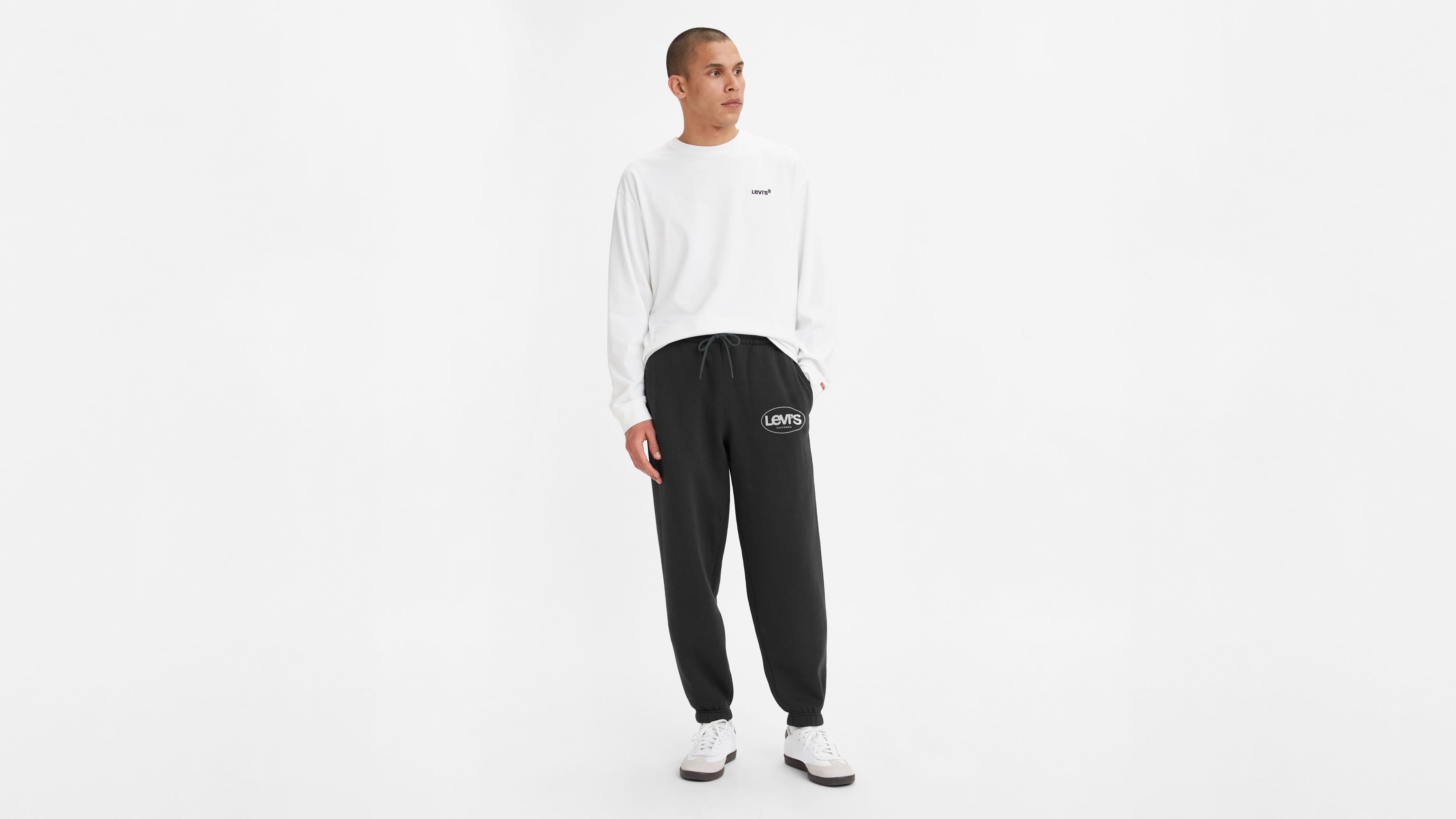 Graphic Sweatpants - Black