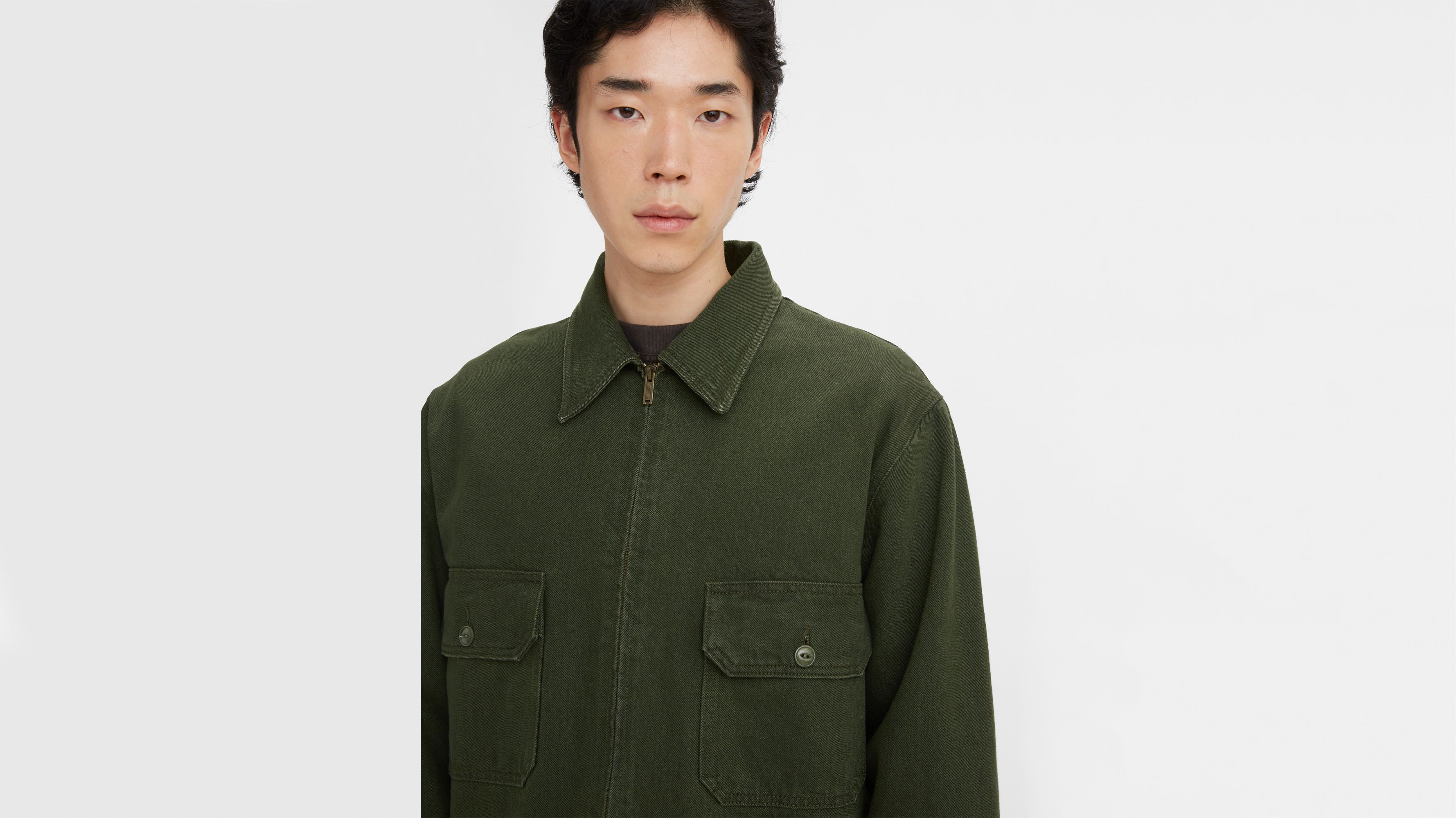Levi's® Made & Crafted® Union Trucker Jacket - Green | Levi's® HU