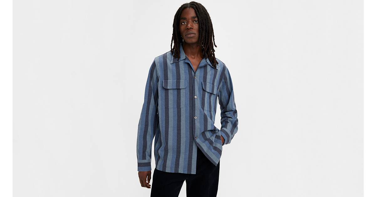Levis Vintage Clothing Sportswear Men's Shirt Blue A2222-0003