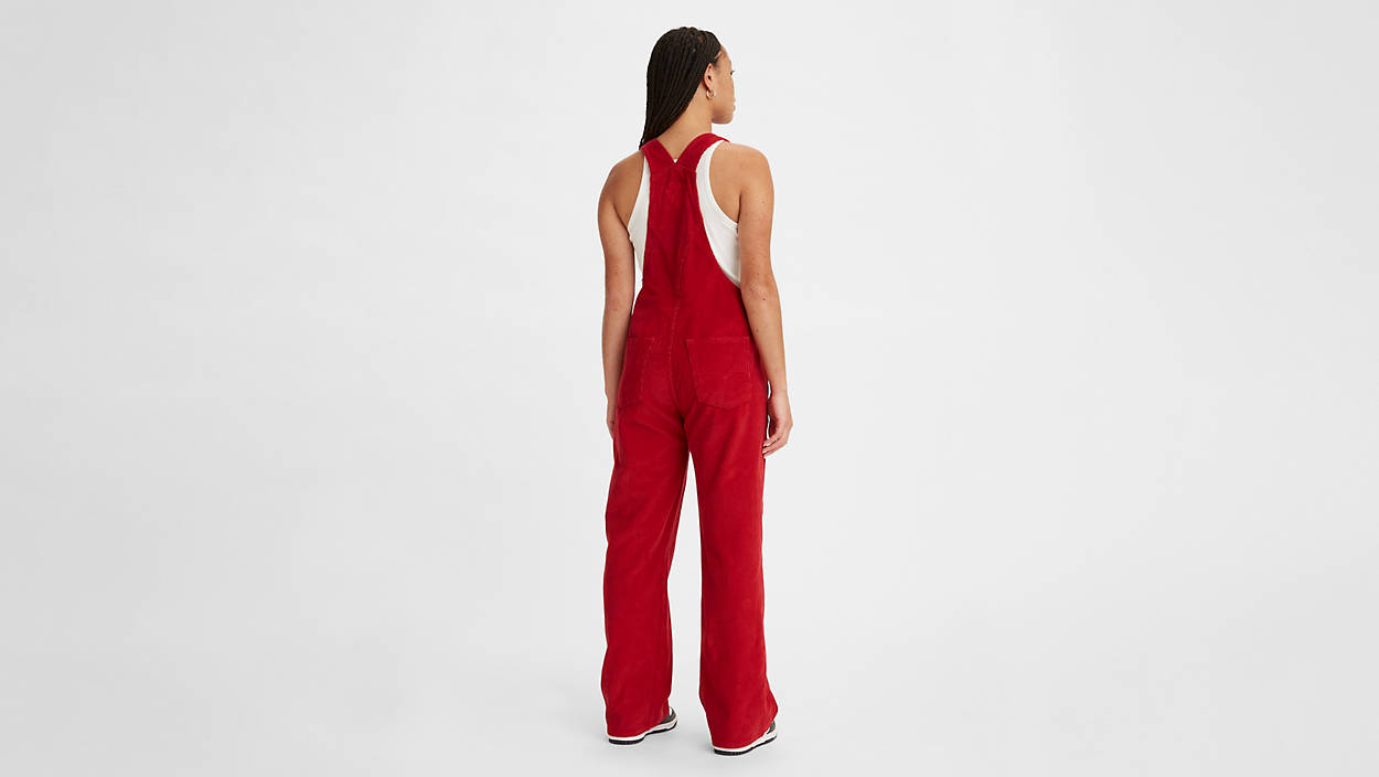 Levi's® X Verdy For Girls Don't Cry Corduroy Overalls - Red 