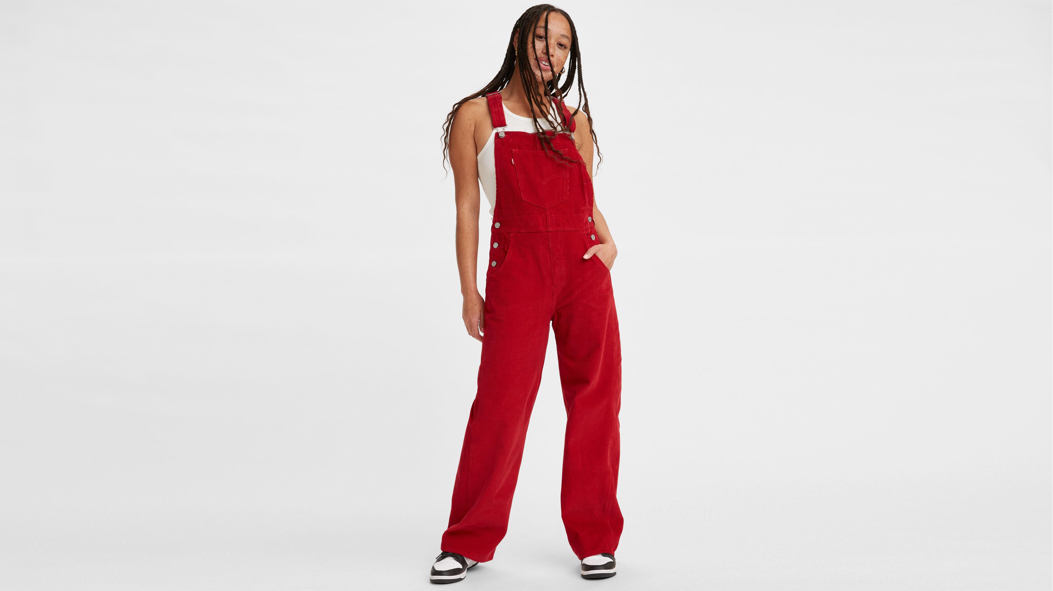 Top 45+ imagen levi’s red overalls