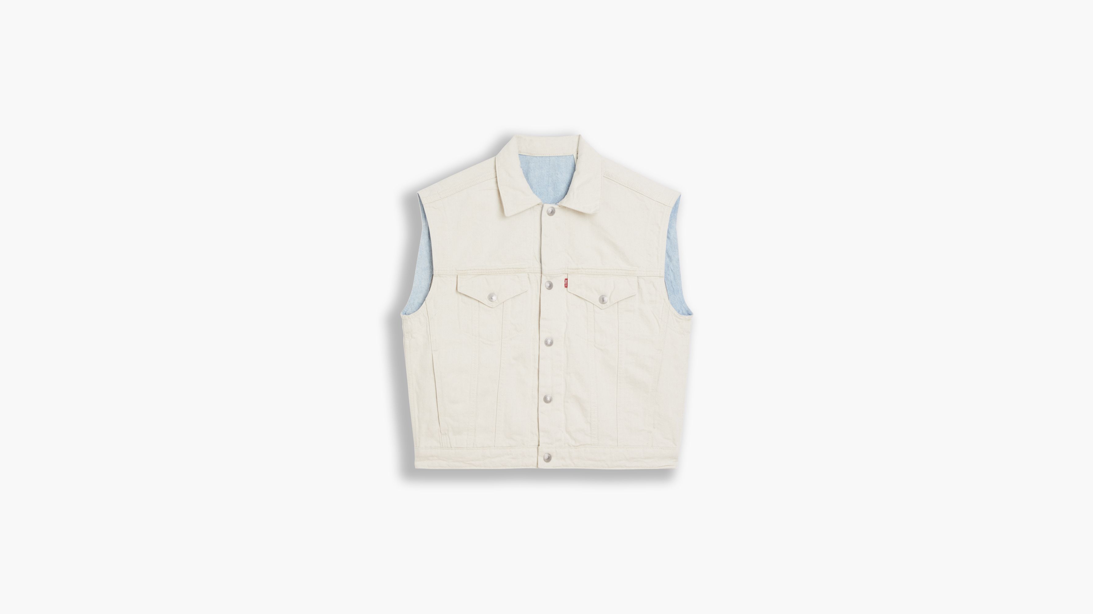 Levis white store vest