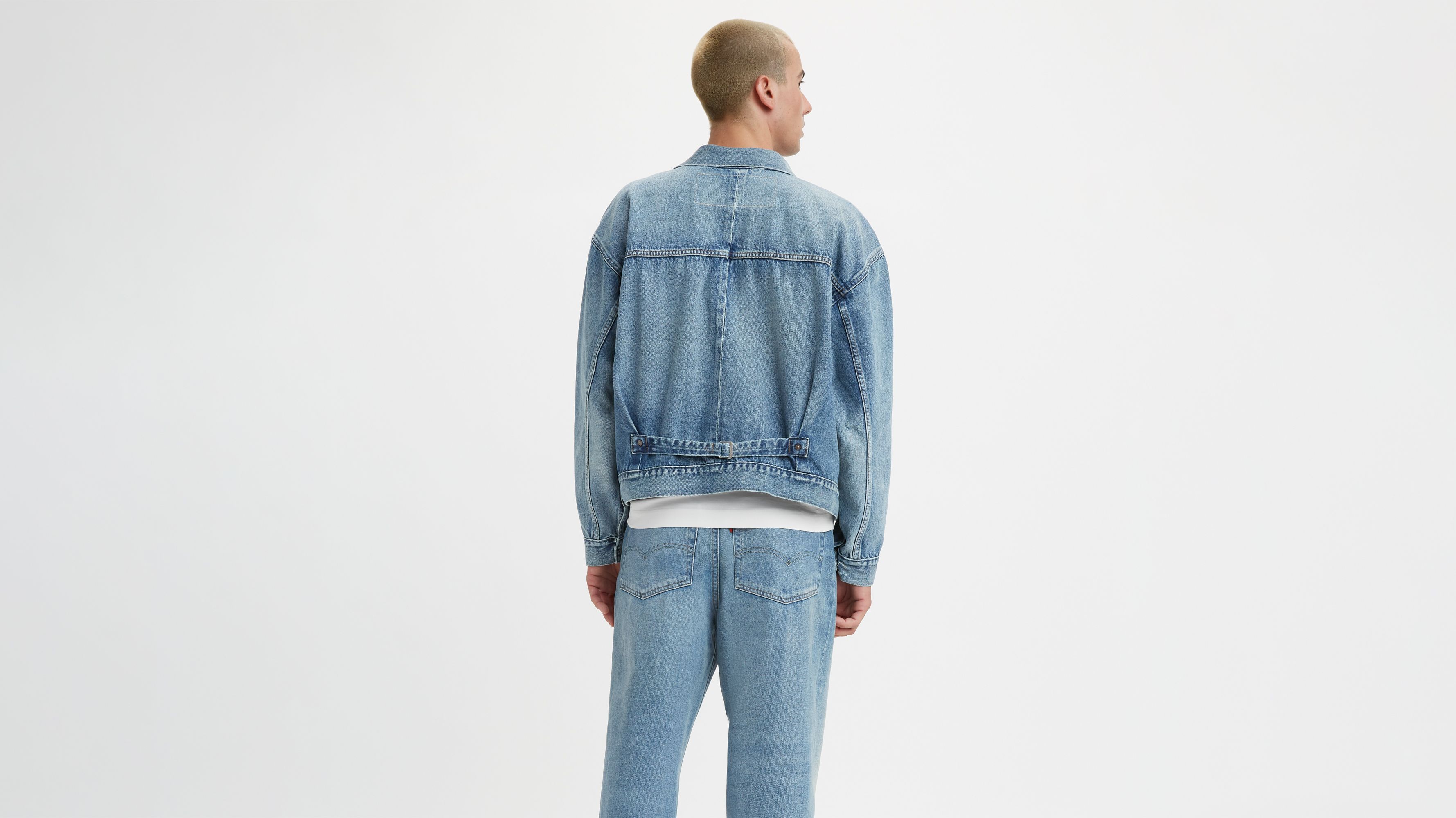 Levi's® X Beams Super Wide Trucker Jacket - Blue | Levi's® CA