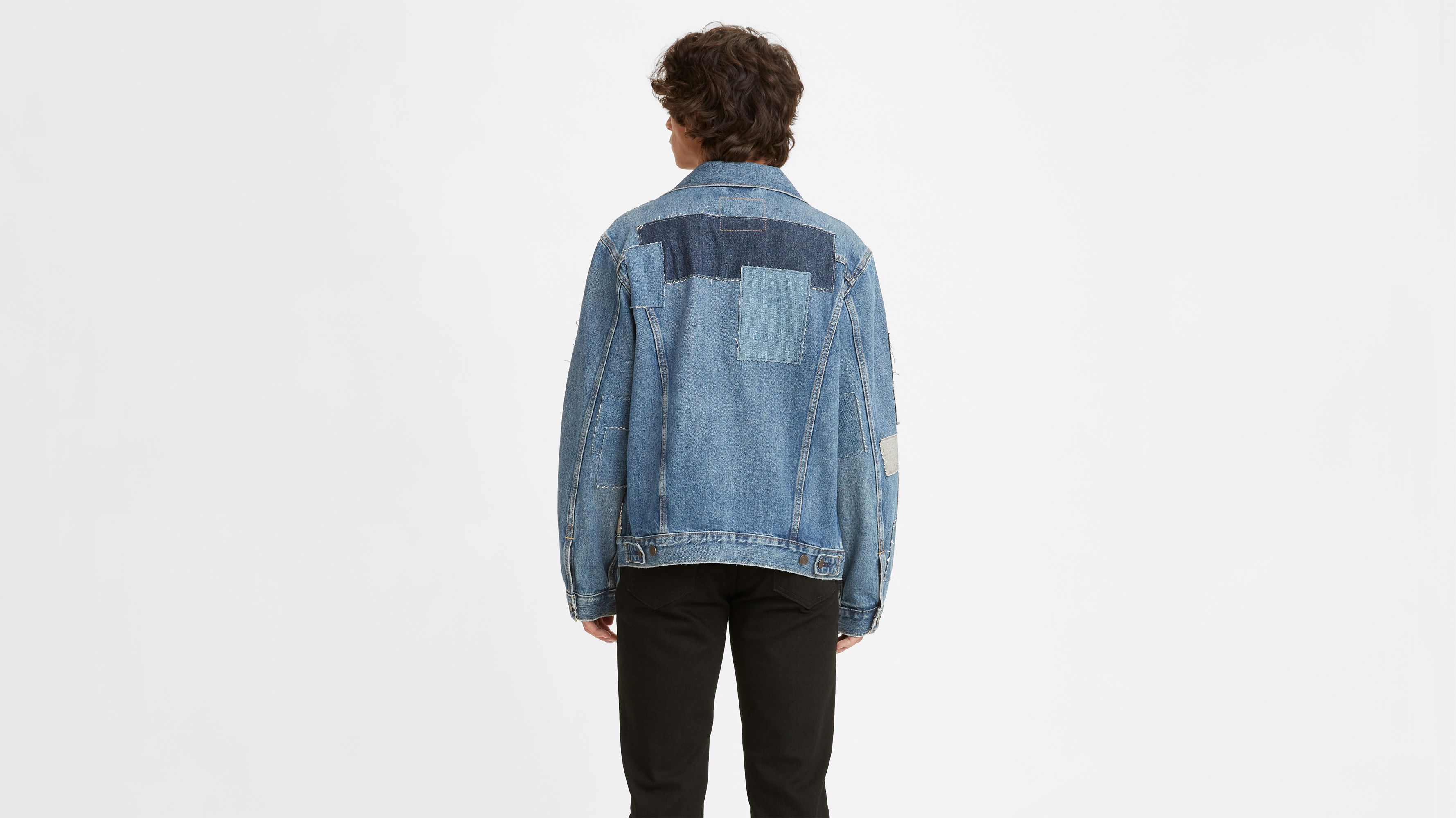 Vintage Relaxed Fit Patchwork Trucker 3