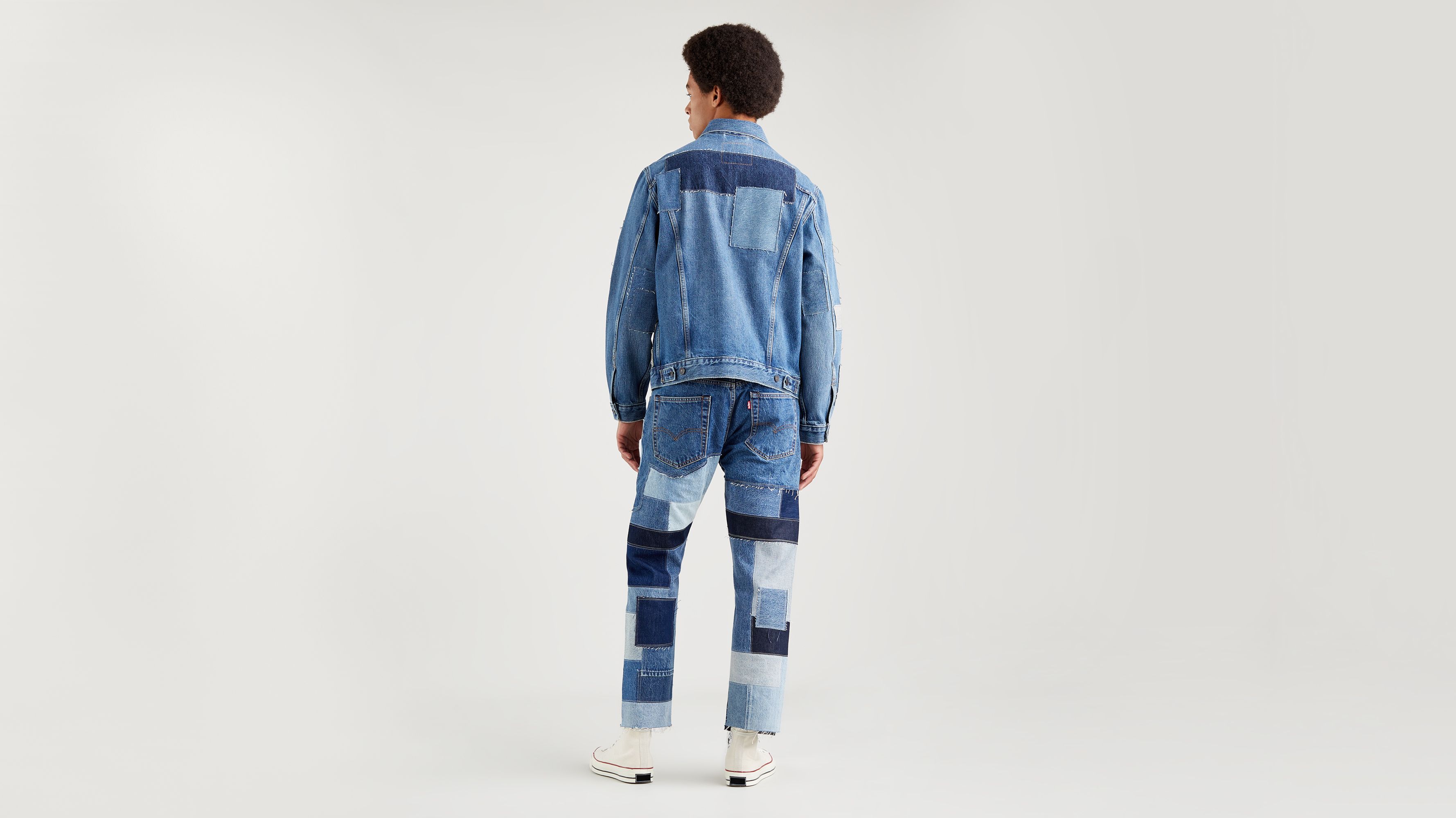 Vintage Fit Patchwork Trucker Jacket - Blue | Levi's® XK