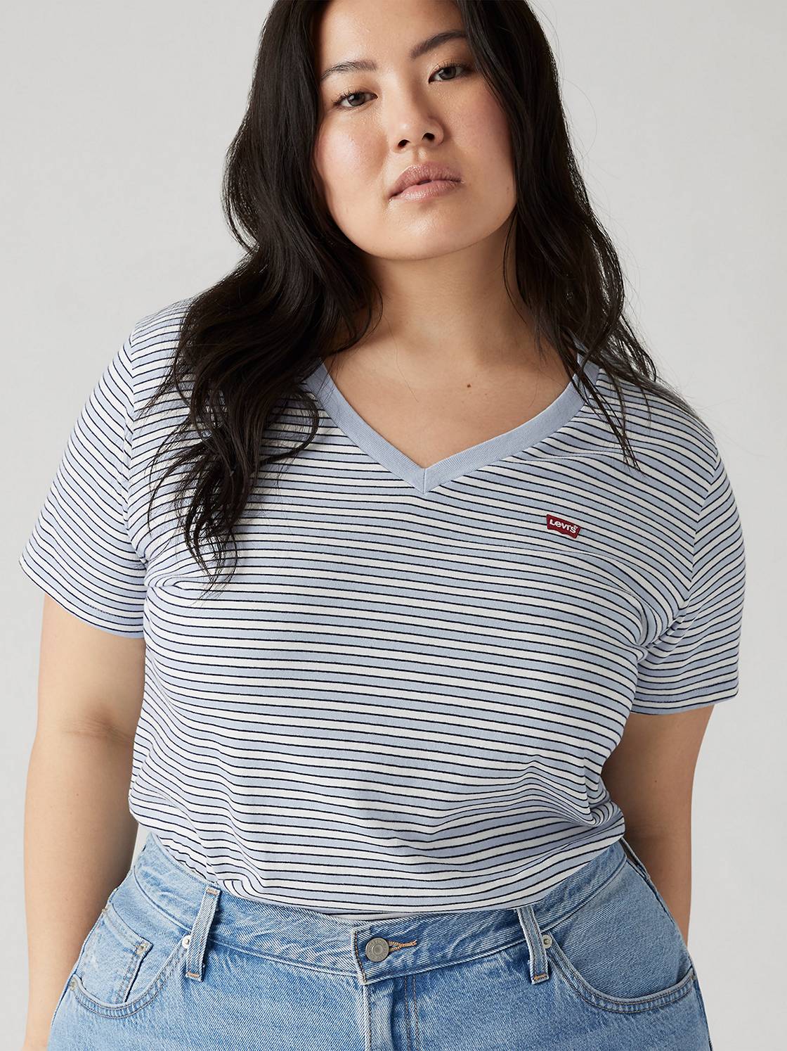 The Perfect V-Neck Tee (Plus Size) 1