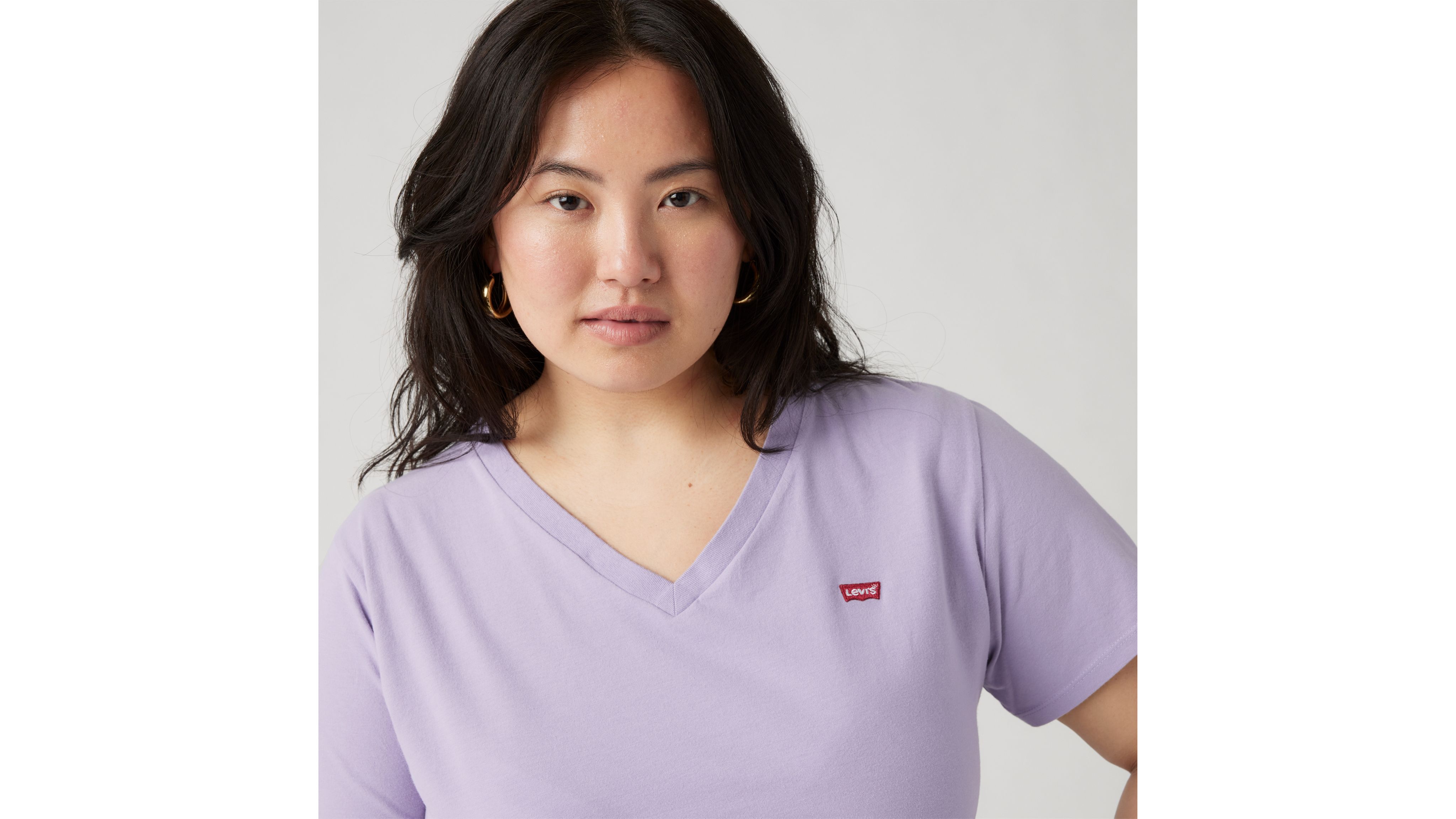 Perfect T-shirt met V-hals (Plus Size) 4