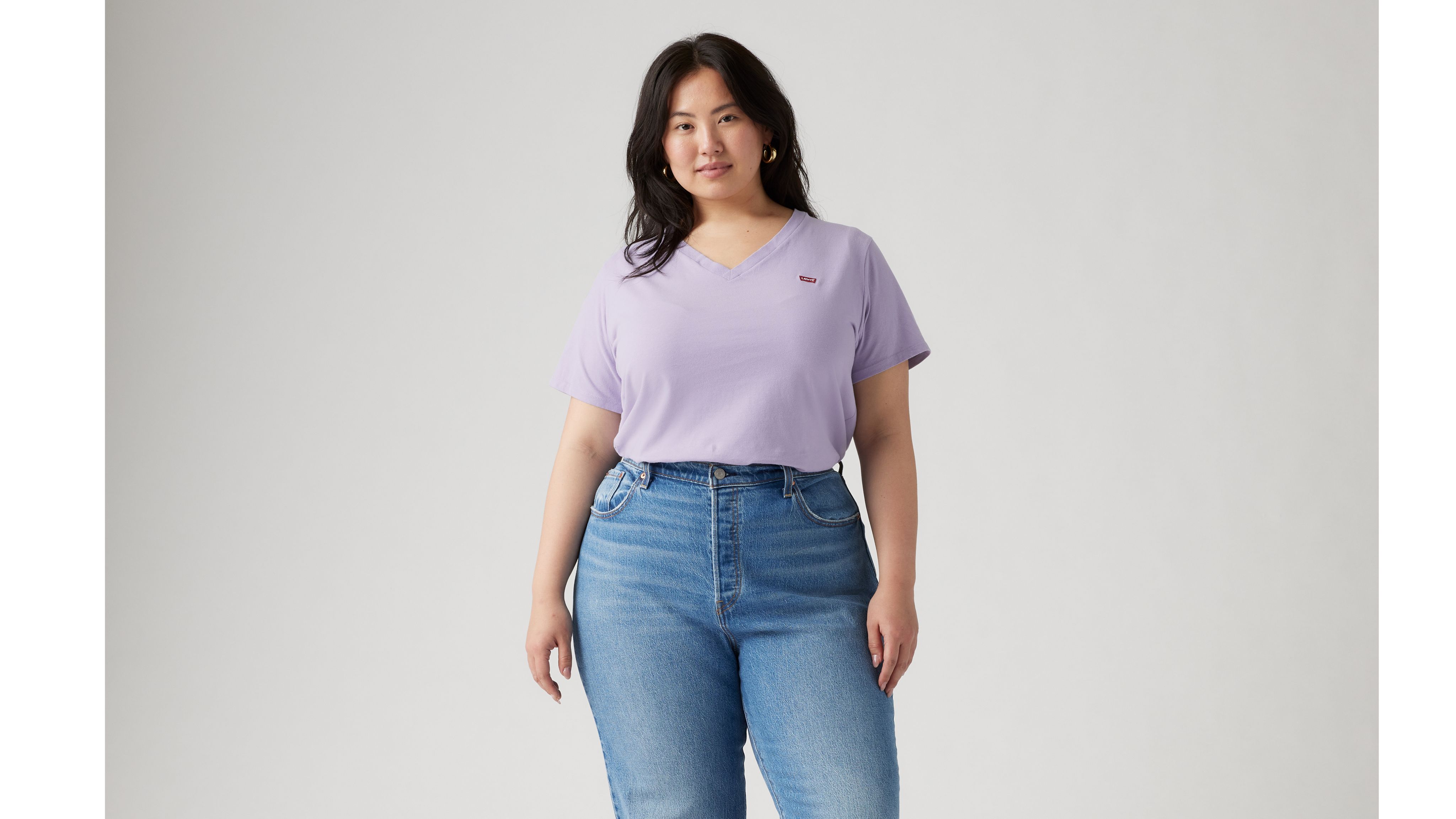 Perfect T-shirt met V-hals (Plus Size) 2