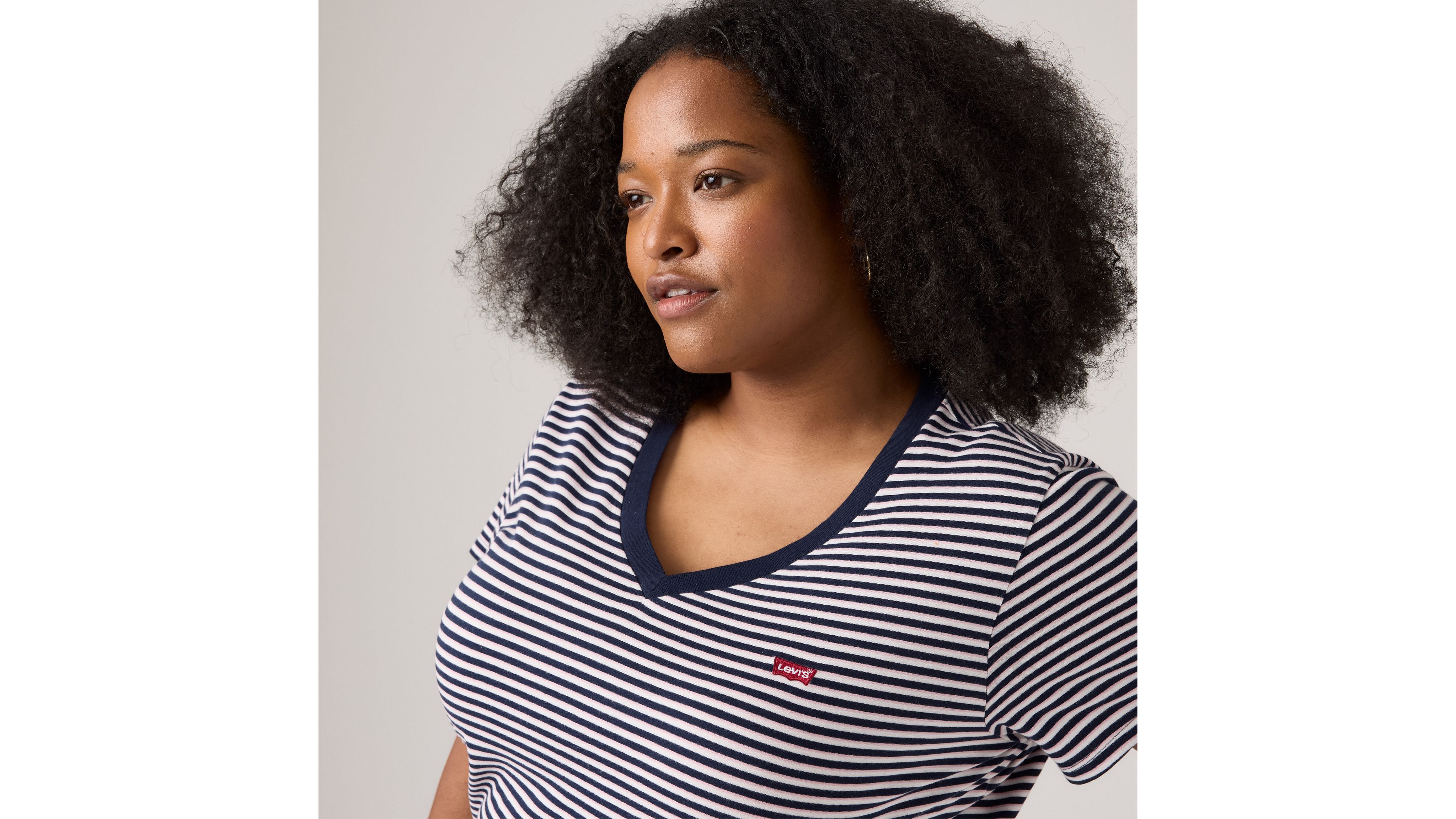 The Perfect V-Neck Tee (Plus Size) 4