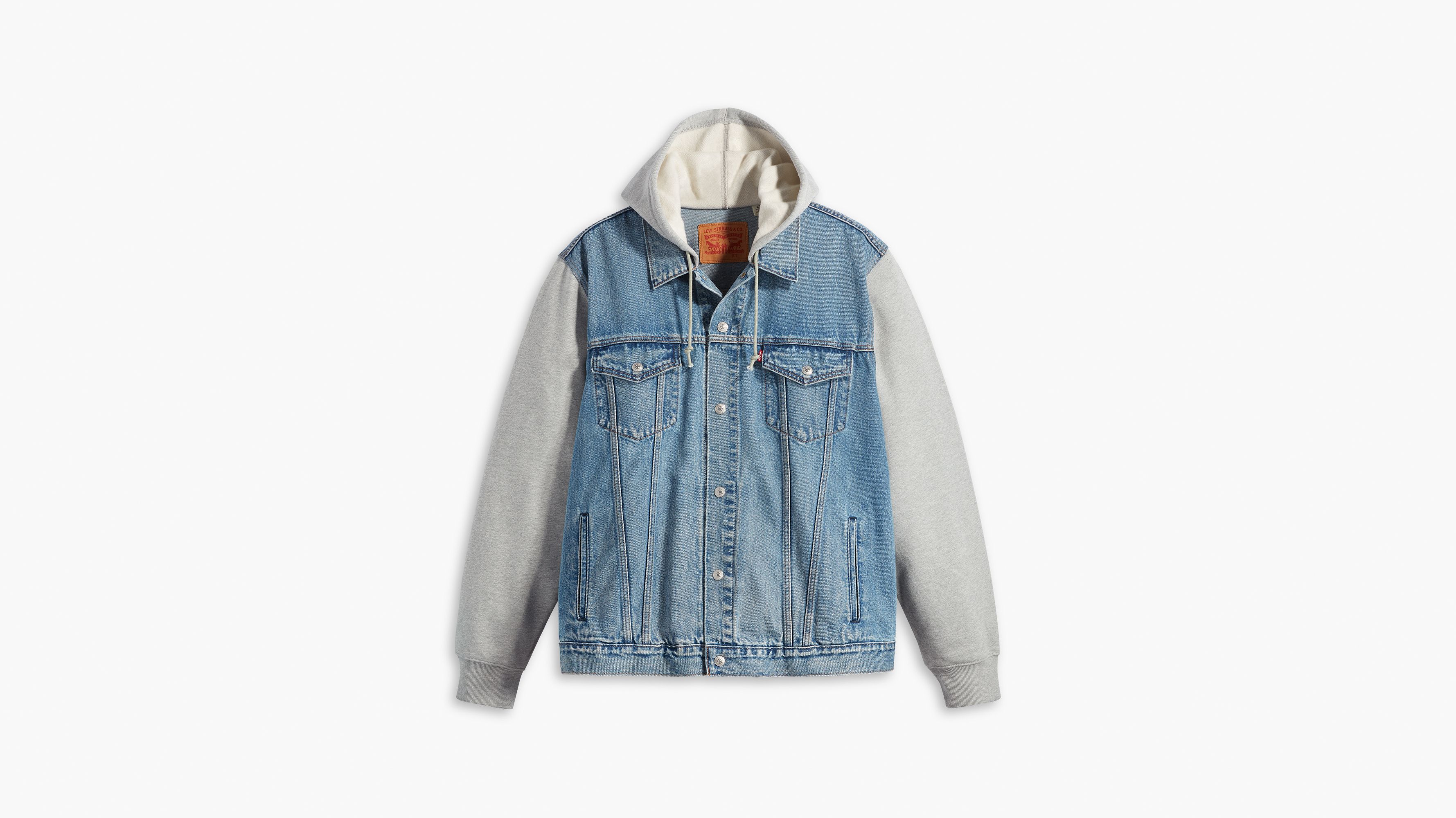 Hybrid Hoodie Trucker Jacket Tall