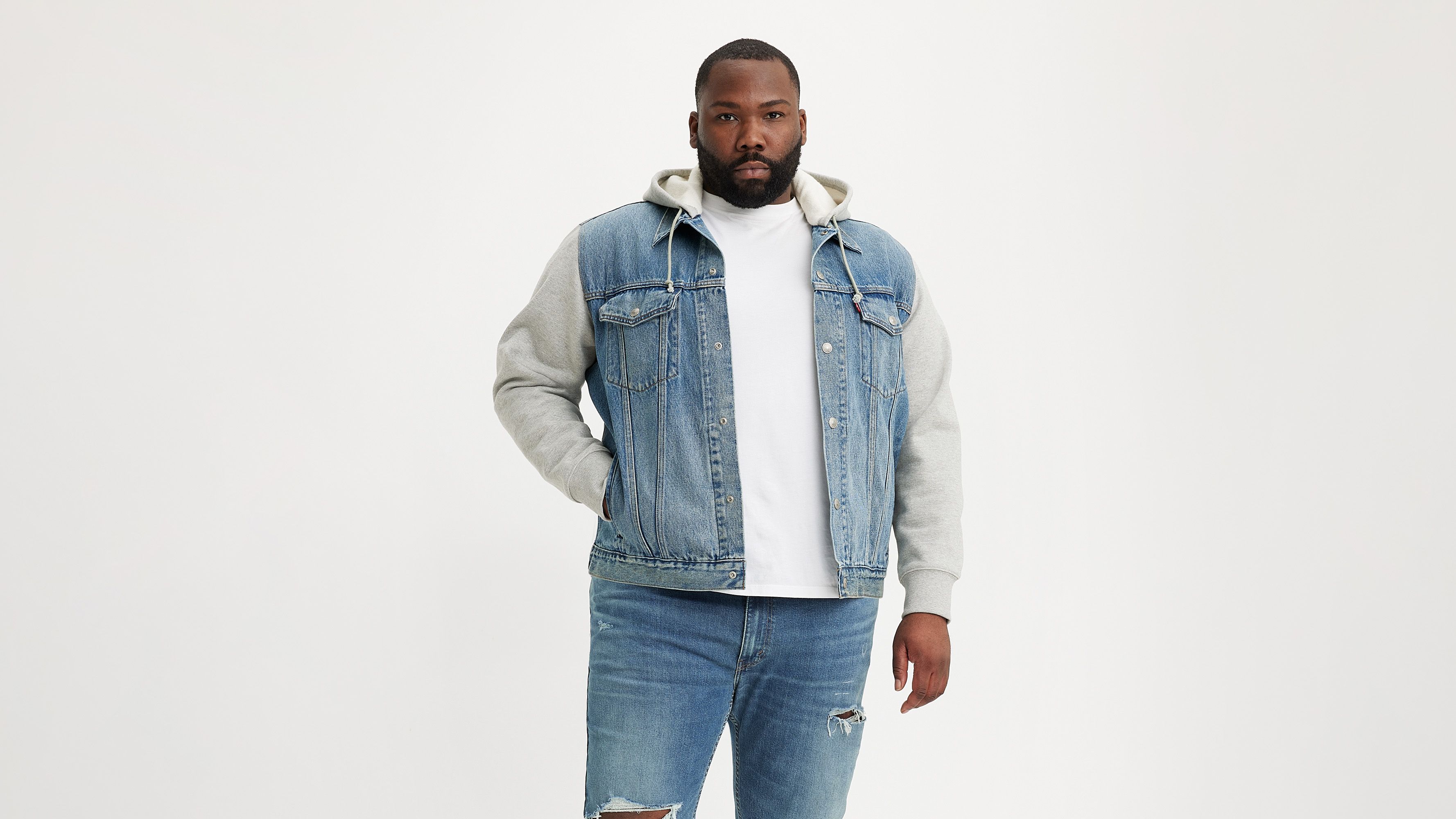 Levi's Men's Hybrid Hoodie Trucker Jacket