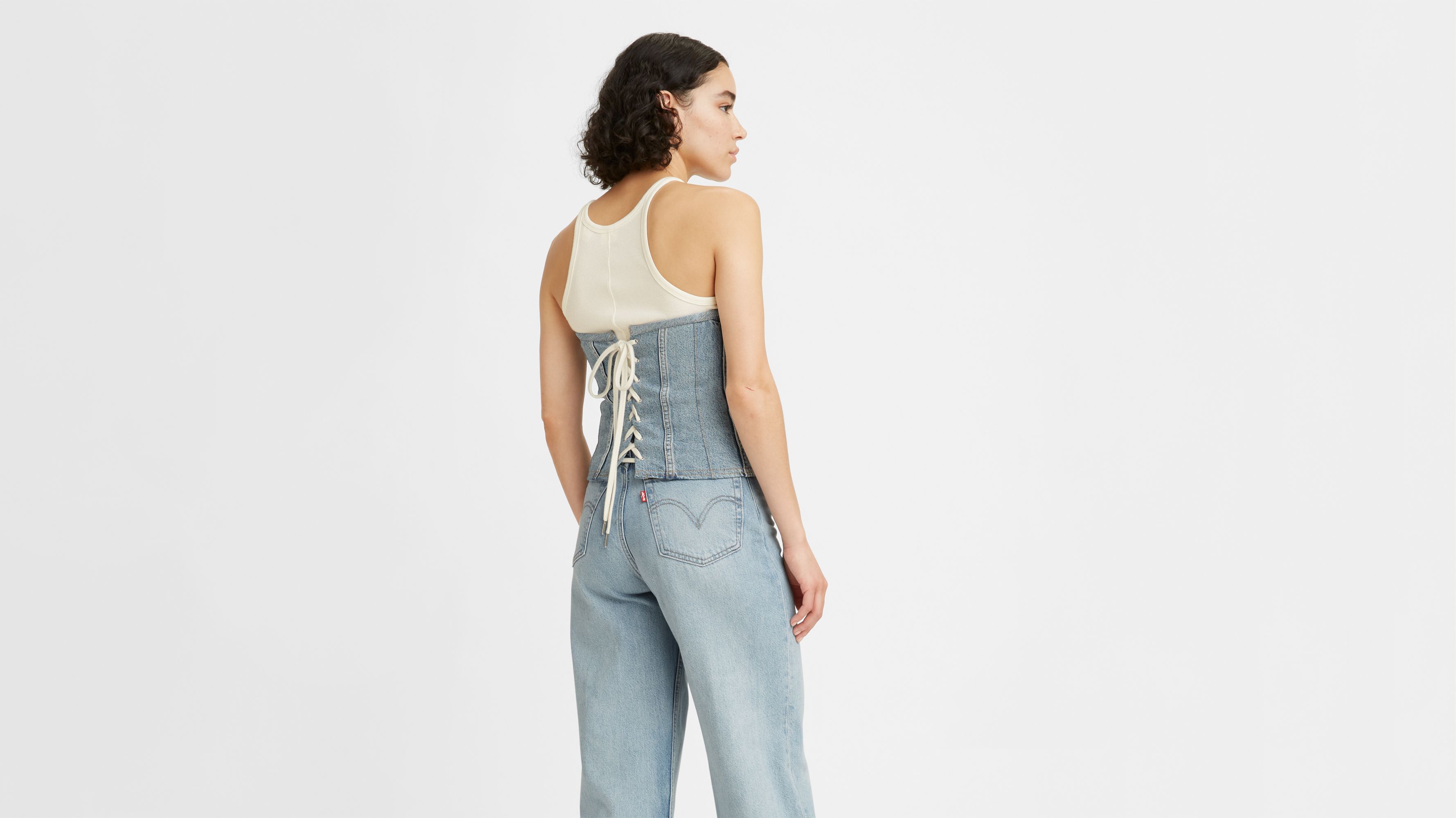 Levi's® x Naomi Osaka Trucker Bustier Top 3