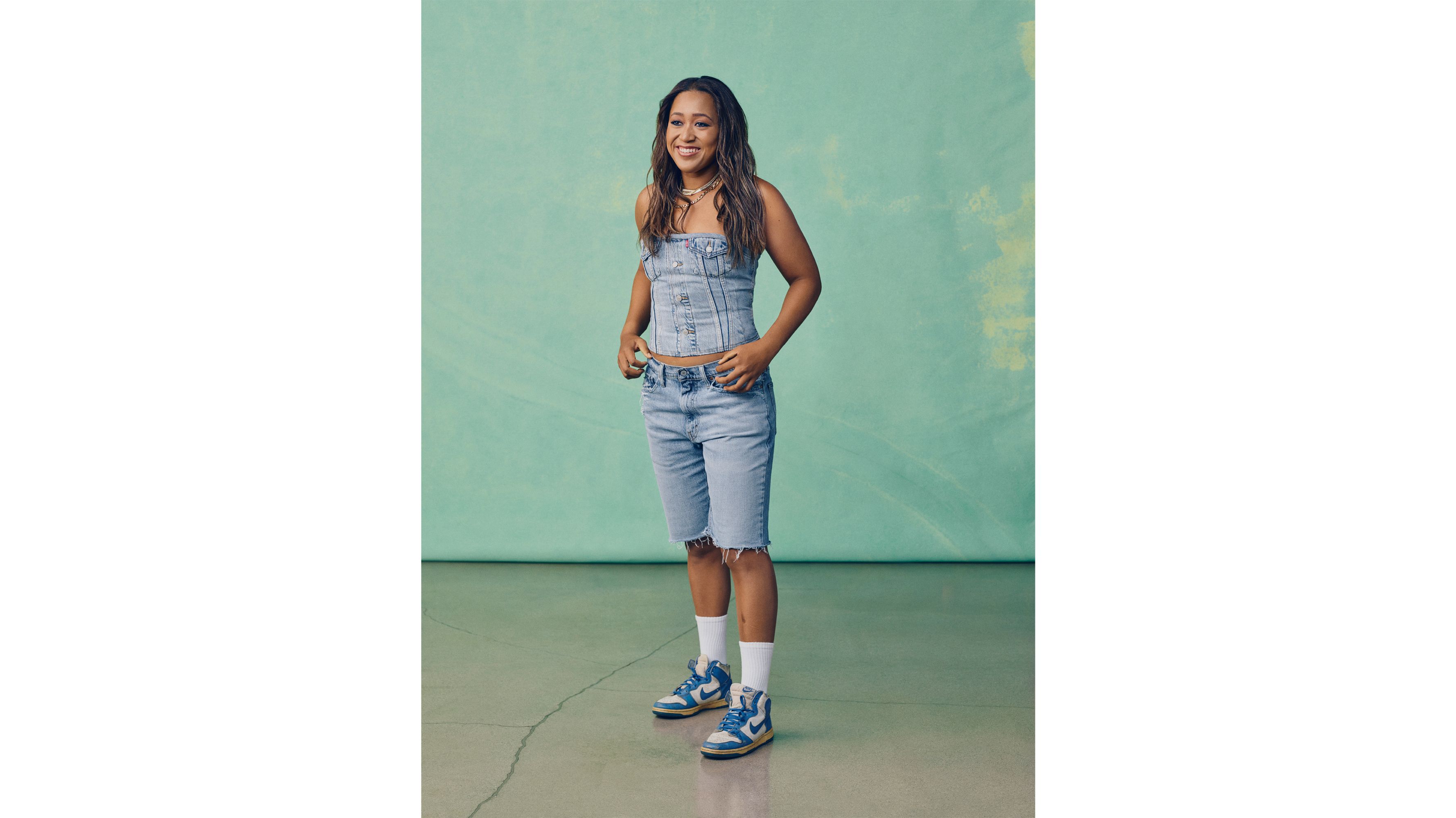 Levi's® x Naomi Osaka Trucker Bustier Top 1