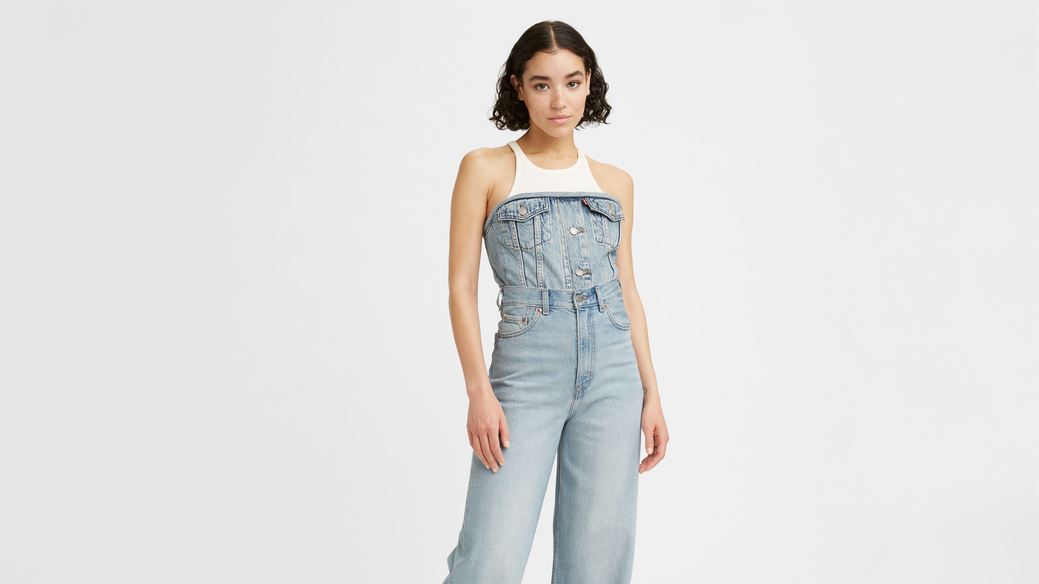 Levi's® x Naomi Osaka Trucker Bustier Top 2