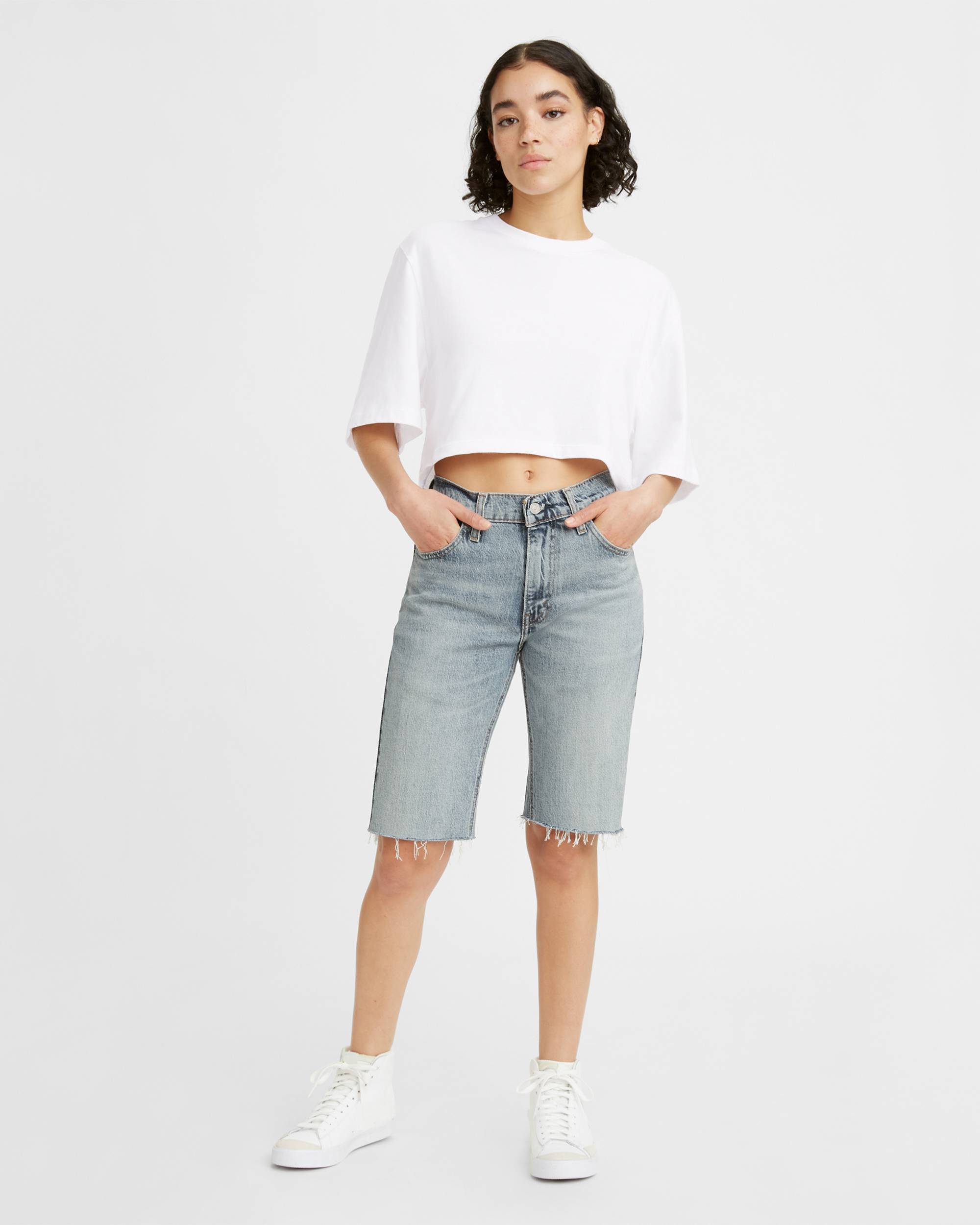 Levi's® X Naomi Osaka Lace Up Shorts - Blue | Levi's® US Levi's® X Naomi Osaka Lace Up Shorts - Blue | Levi's® US