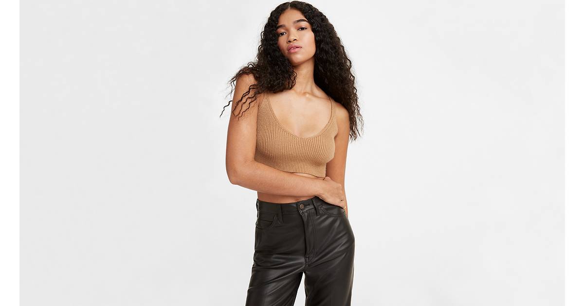 Norma Sweater Bralette - Brown