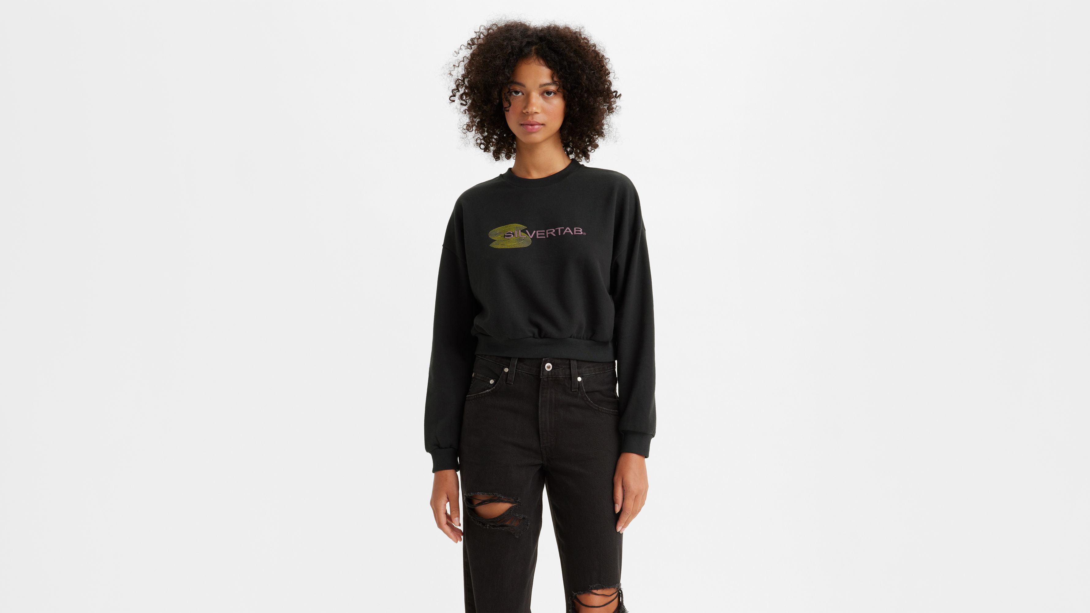 Graphic Laundry Day Crewneck Sweatshirt Black Levi's® US