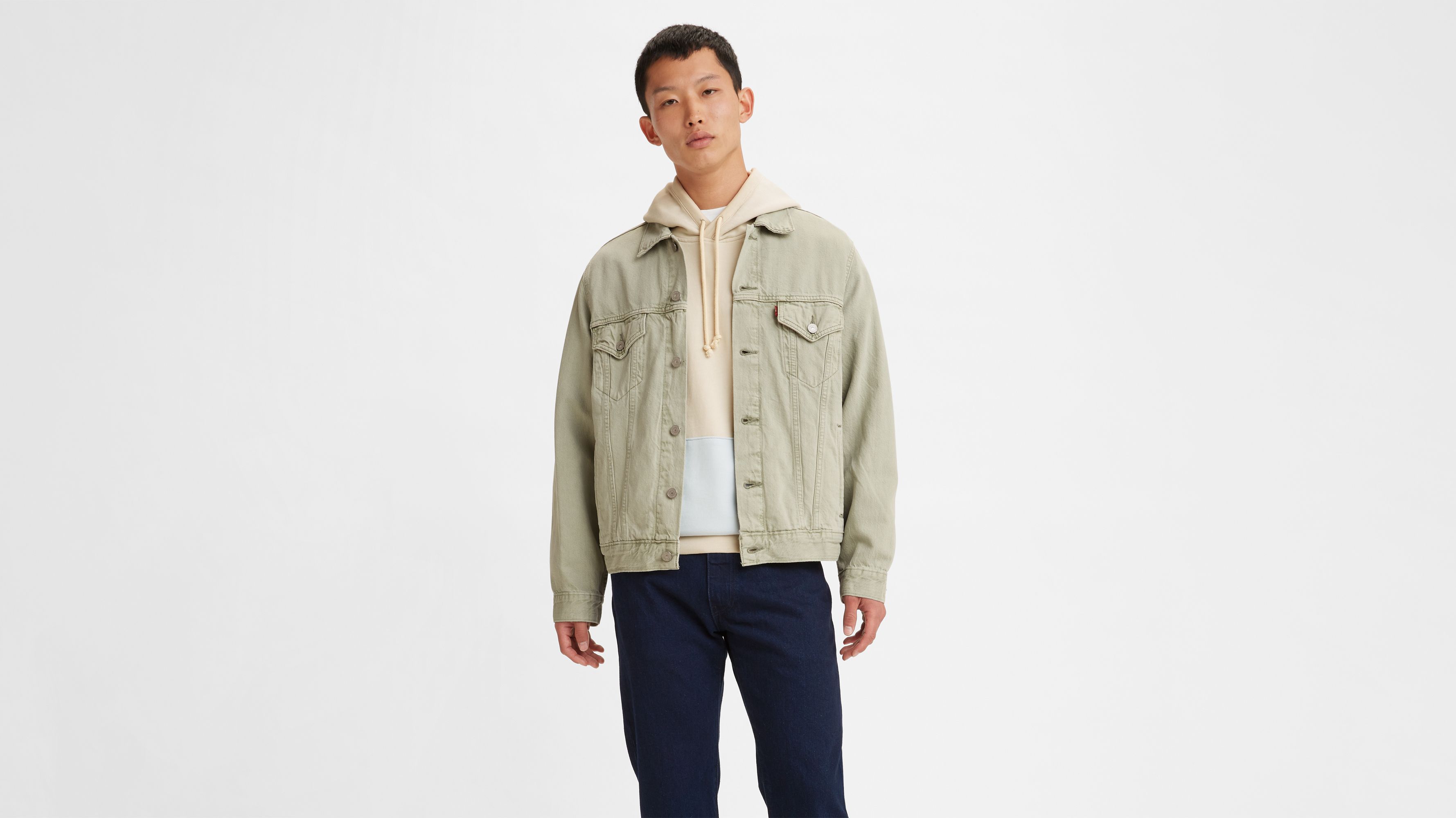 Levi's® wellthread® Vintage Trucker Jacket - Green | Levi's® KZ