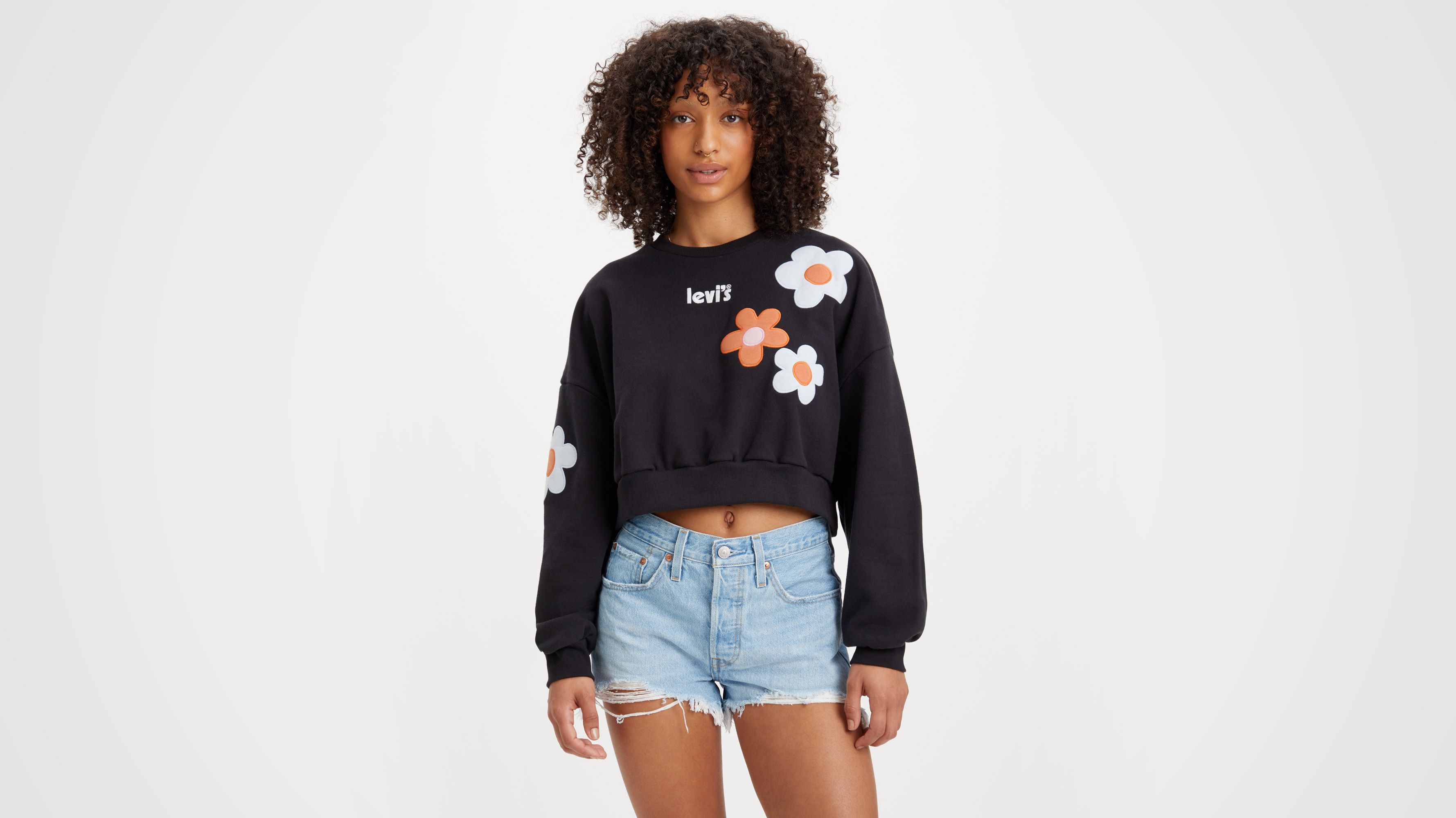 Graphic Crop Sweatshirt 1