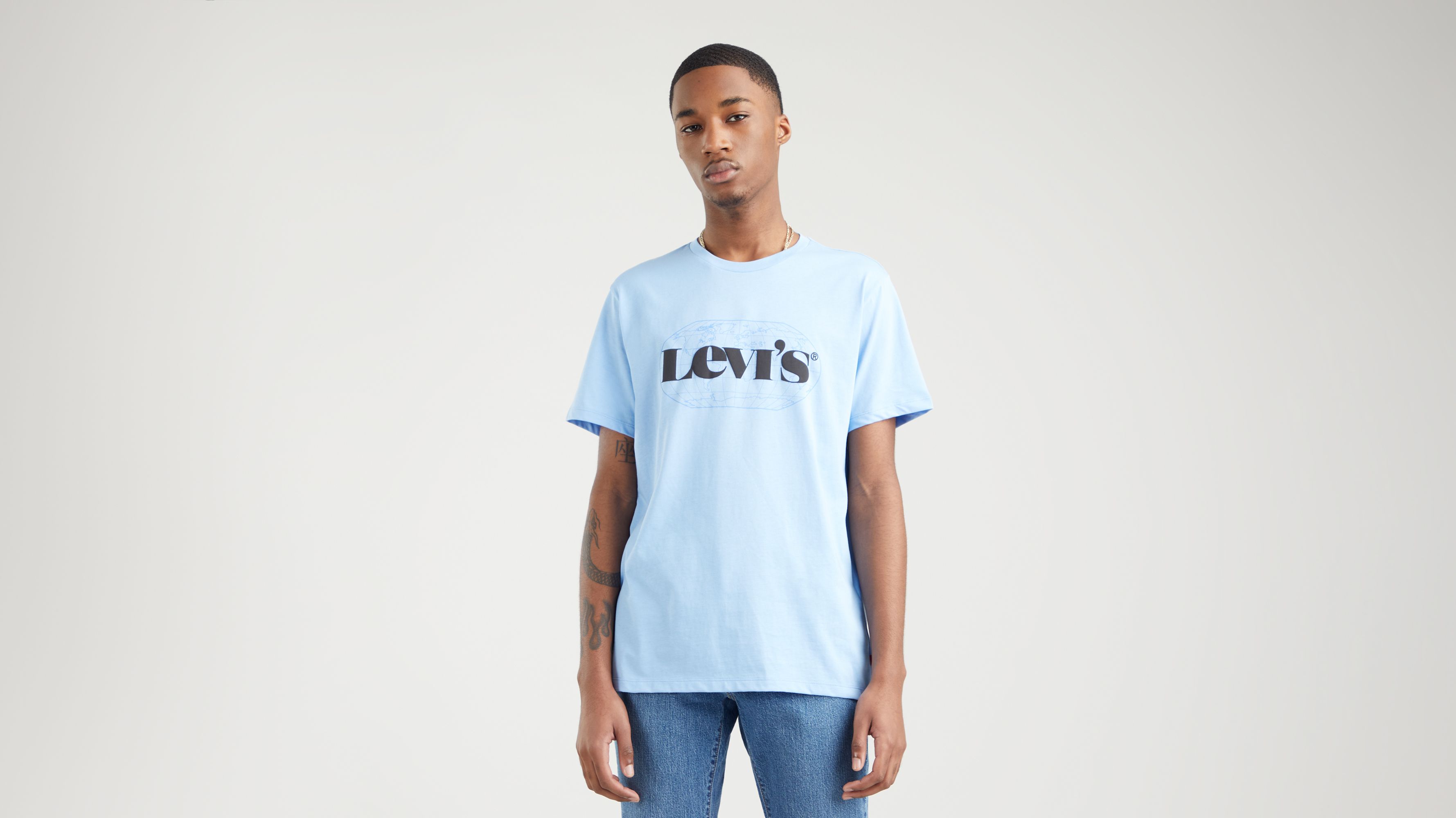 Levi's Graphic Crewneck Tee T-Shirt, Coolmax Ssnl HL Logo 224, S Uomo