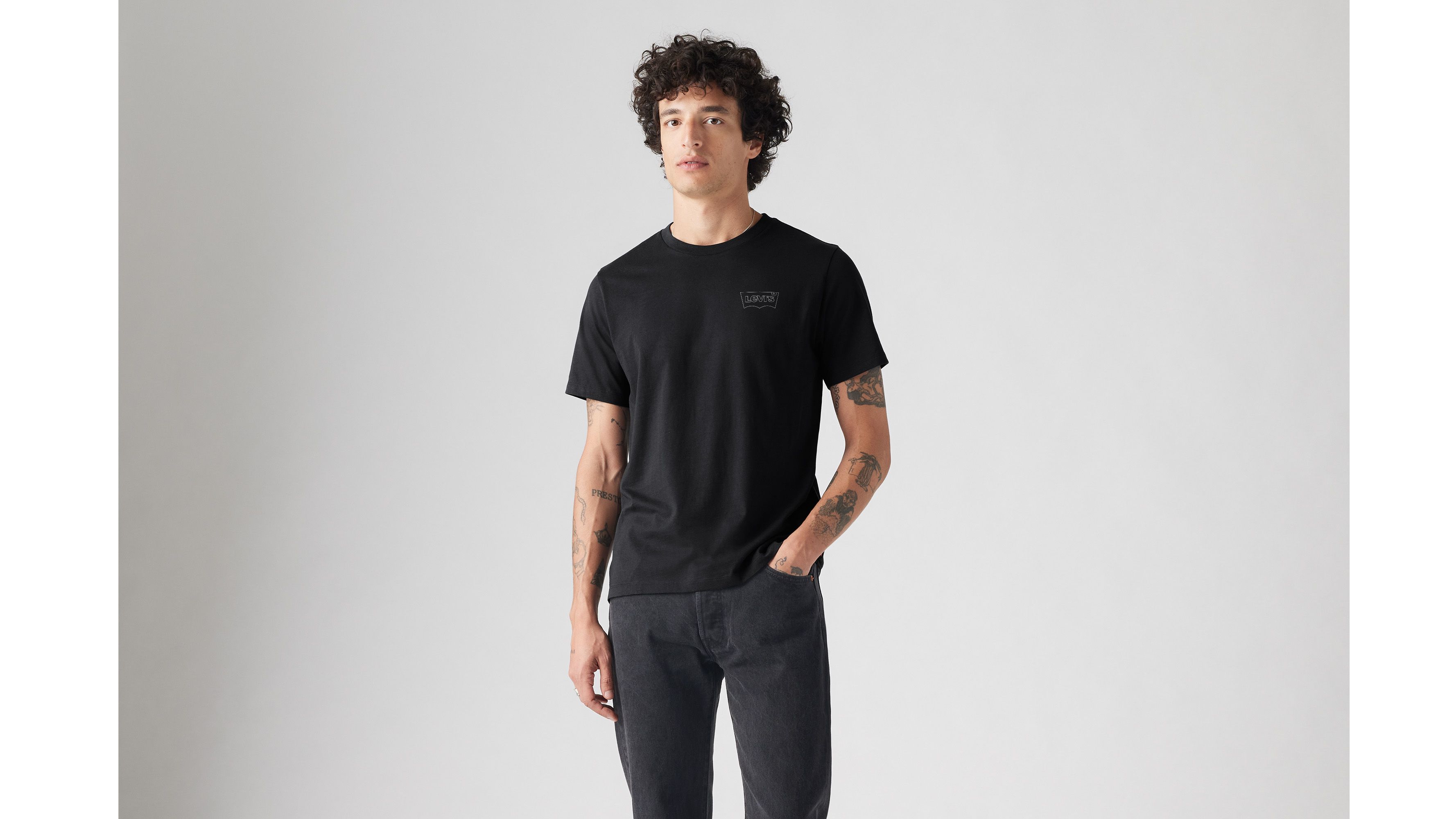 T-shirt girocollo con stampa 1