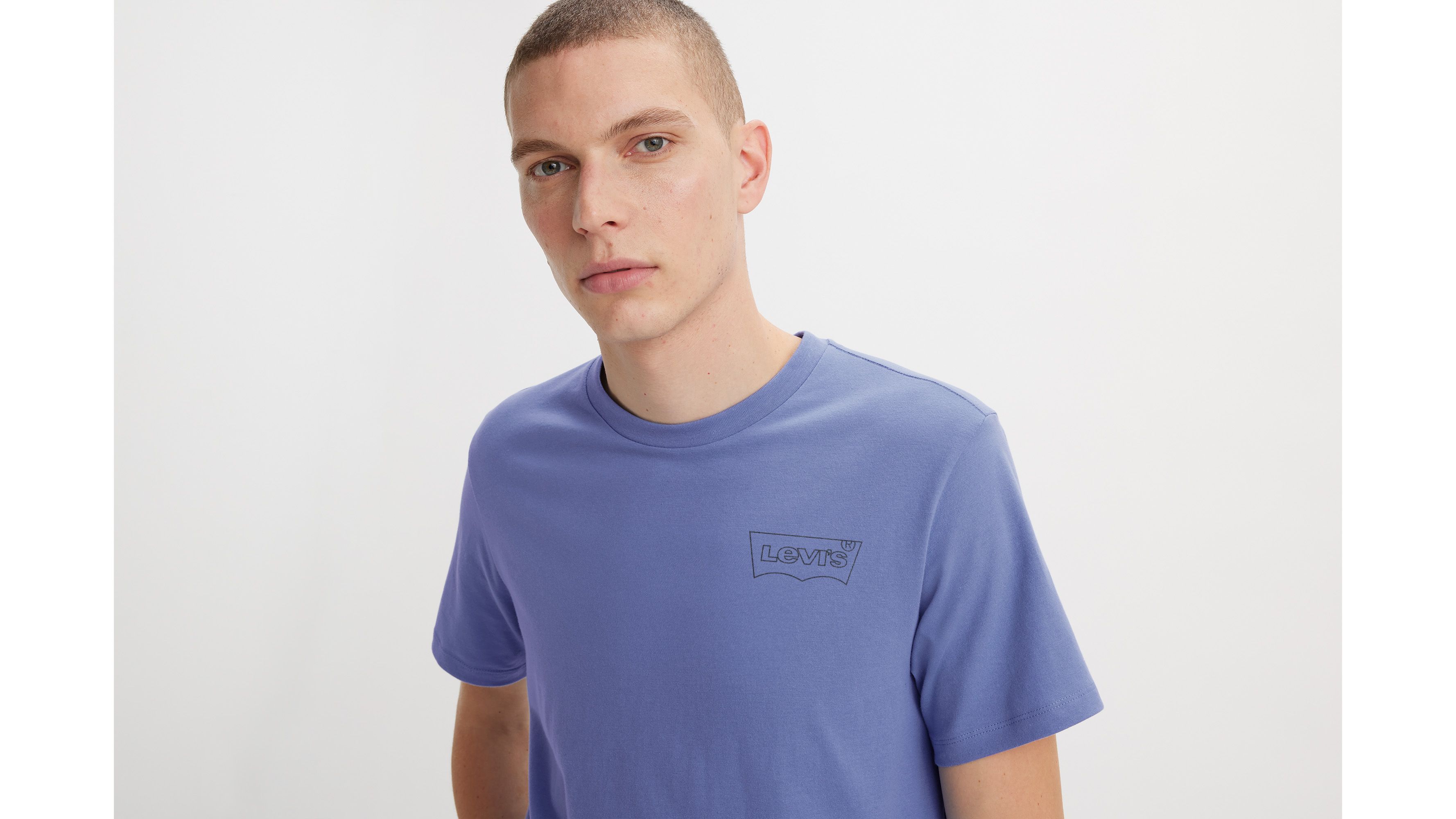 T-shirt med rund hals och tryck 4