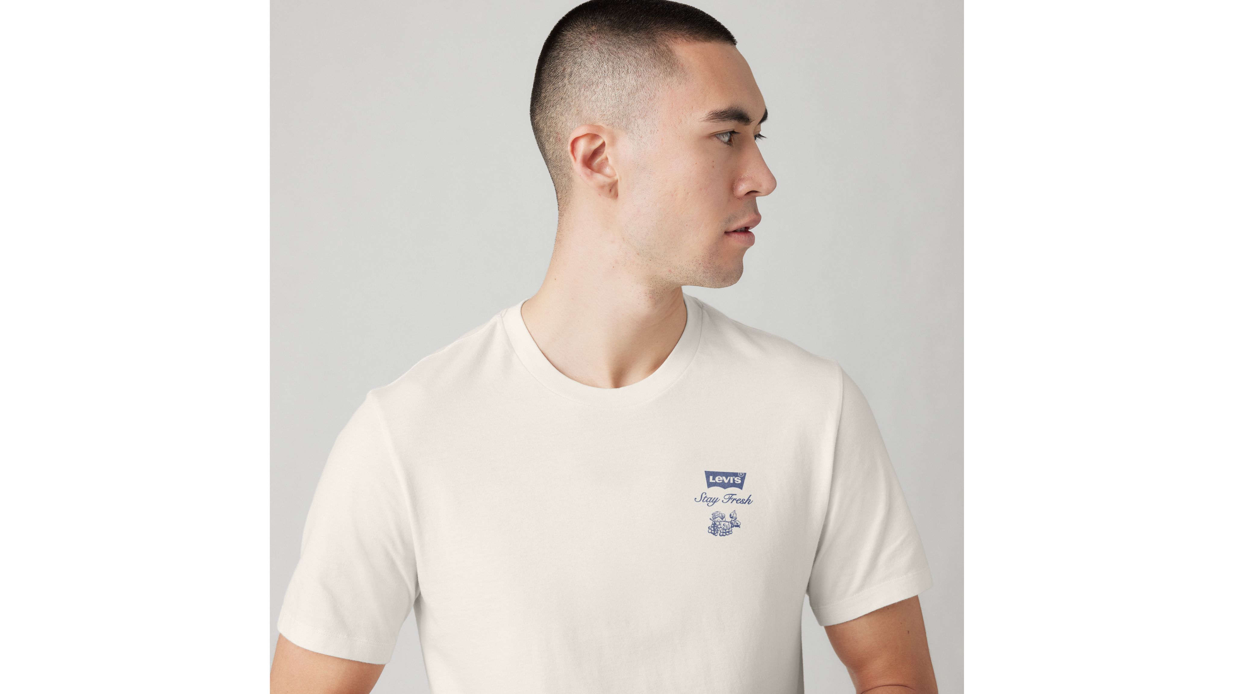 T-shirt med rund hals och tryck 4