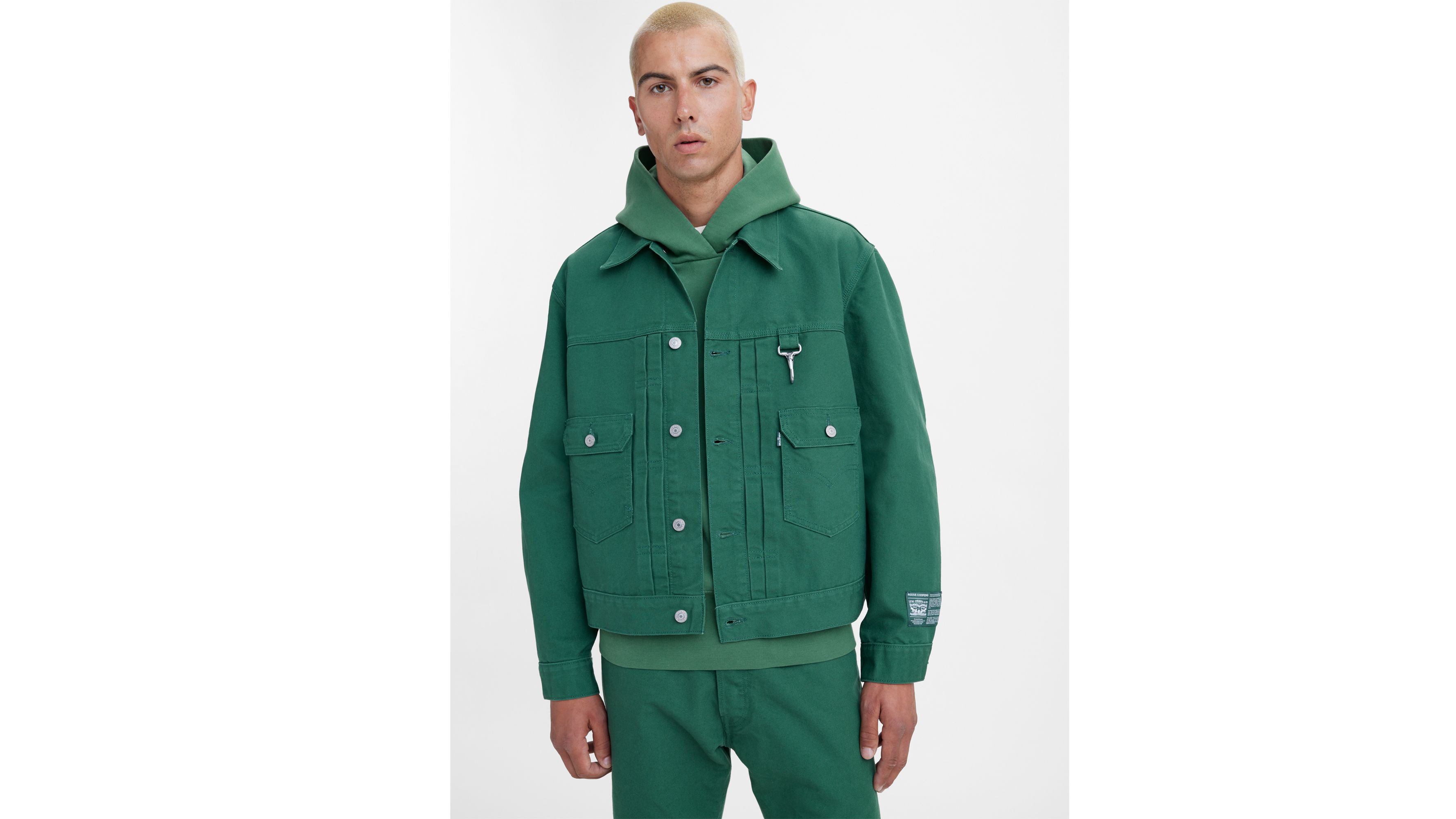 Levi's® X Reese Cooper Type Ii Trucker Jacket - Green | Levi's® CA