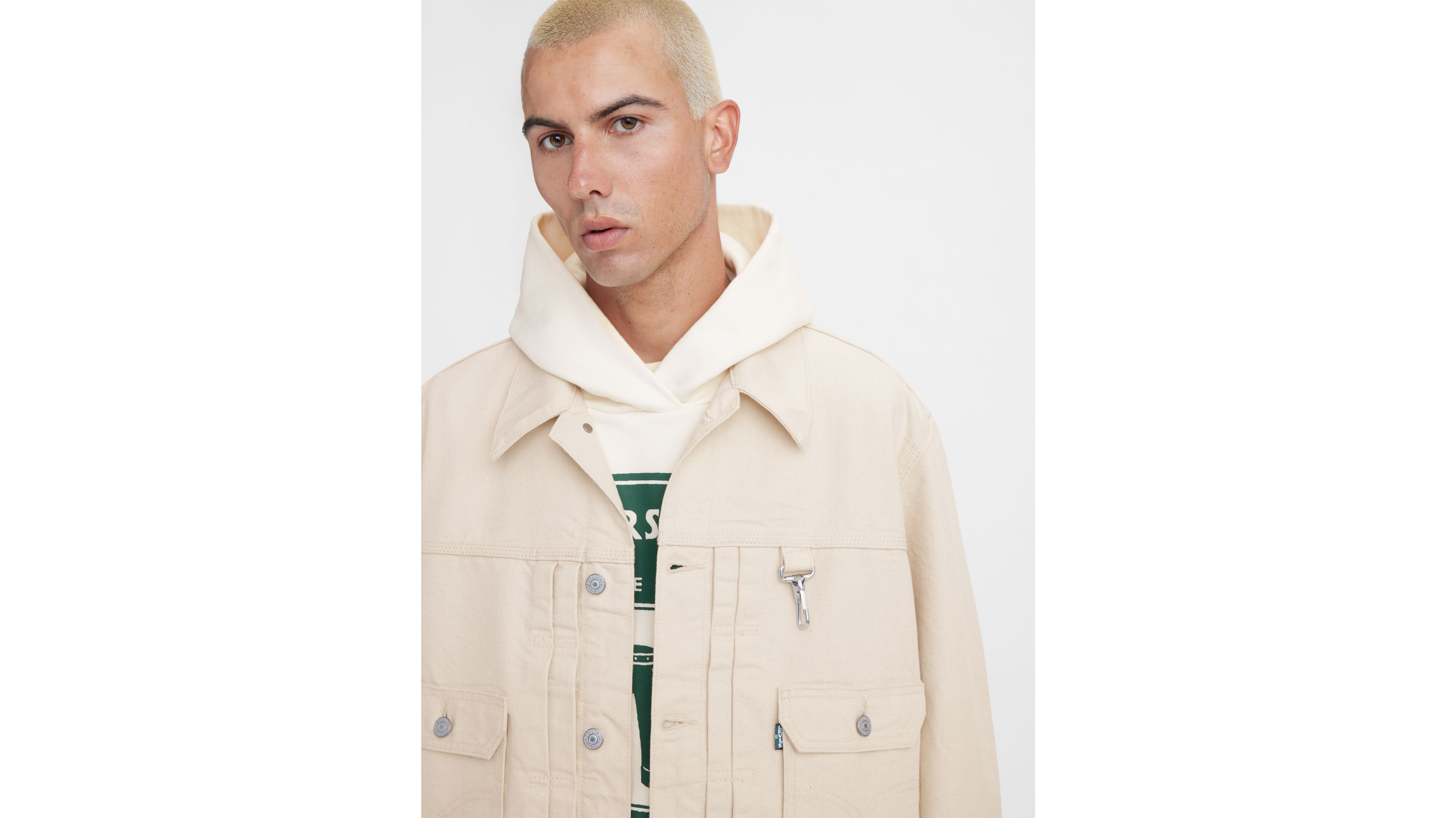 Levi's® X Reese Cooper Type Ii Trucker Jacket - White | Levi's® CA