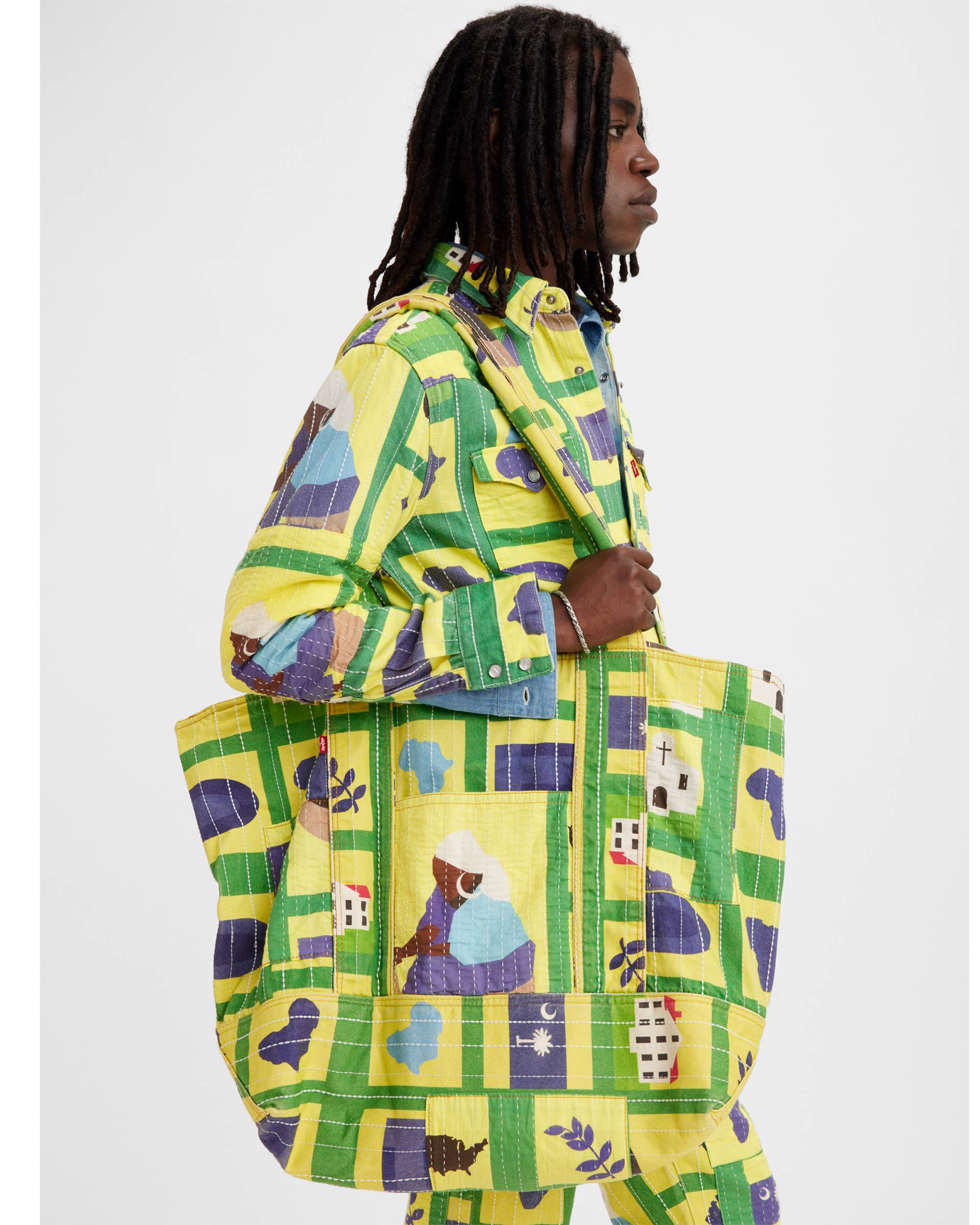 Levi's® X Denim Tears Tote - Multi-color | Levi's® US Levi's® X Denim Tears Tote - Multi-color | Levi's® US
