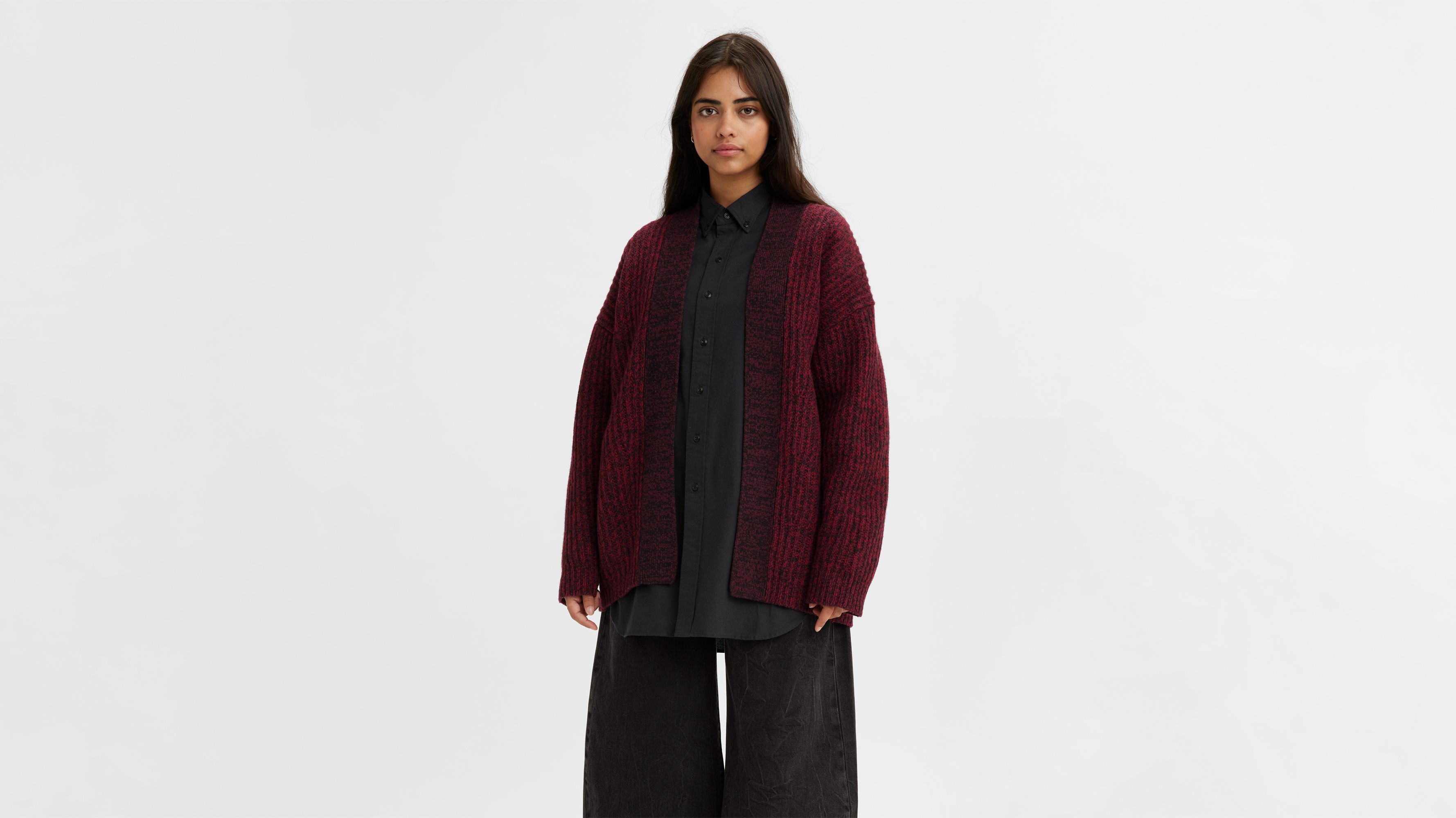 cotton silk hook cardigan キープYvesPiaget様 Levi's® Made & Crafted® Cocoon Cardigan - Purple | Levi's® XK