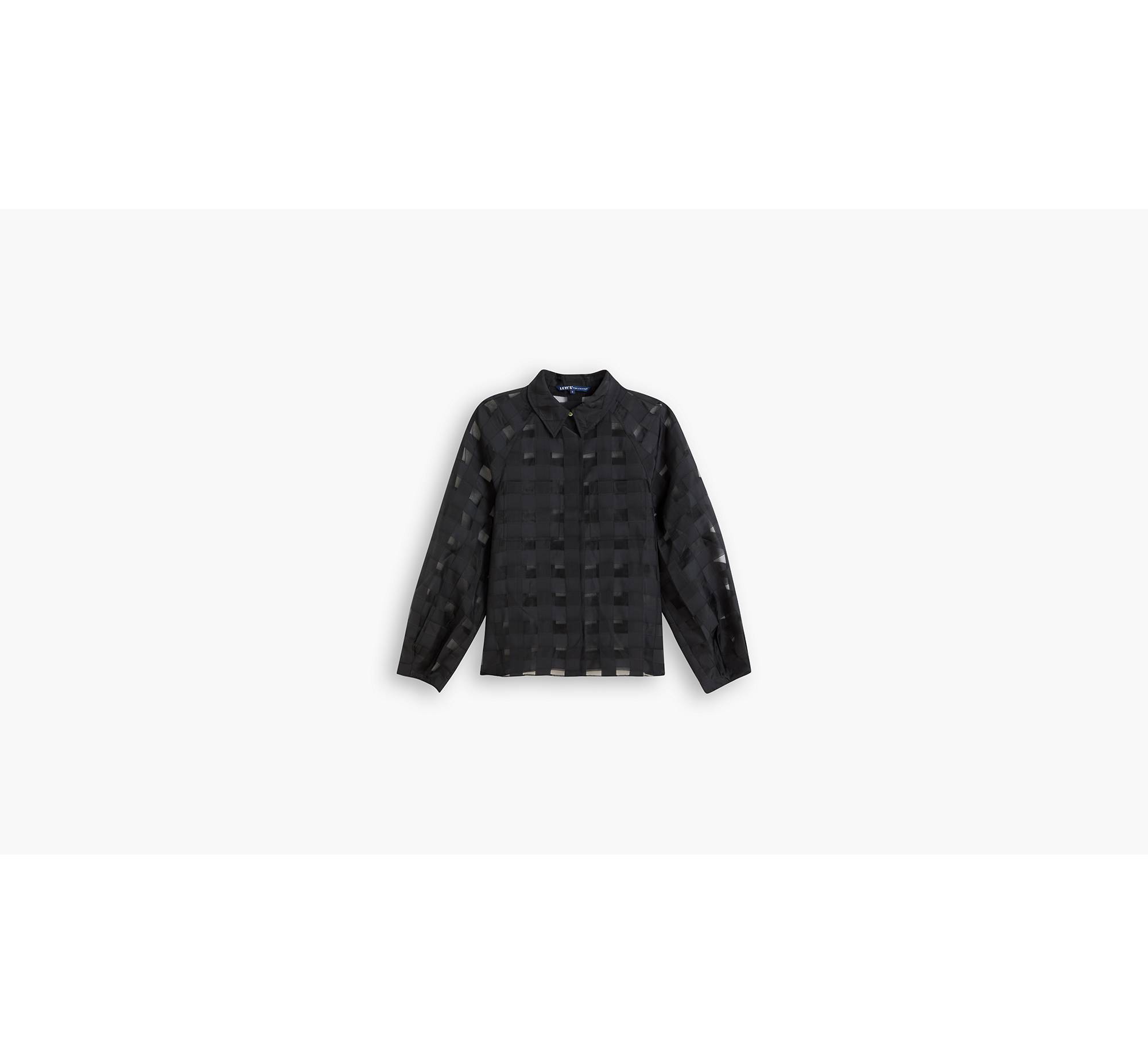 Levi's® Made & Crafted® Grid Blouse - Black | Levi's® ME