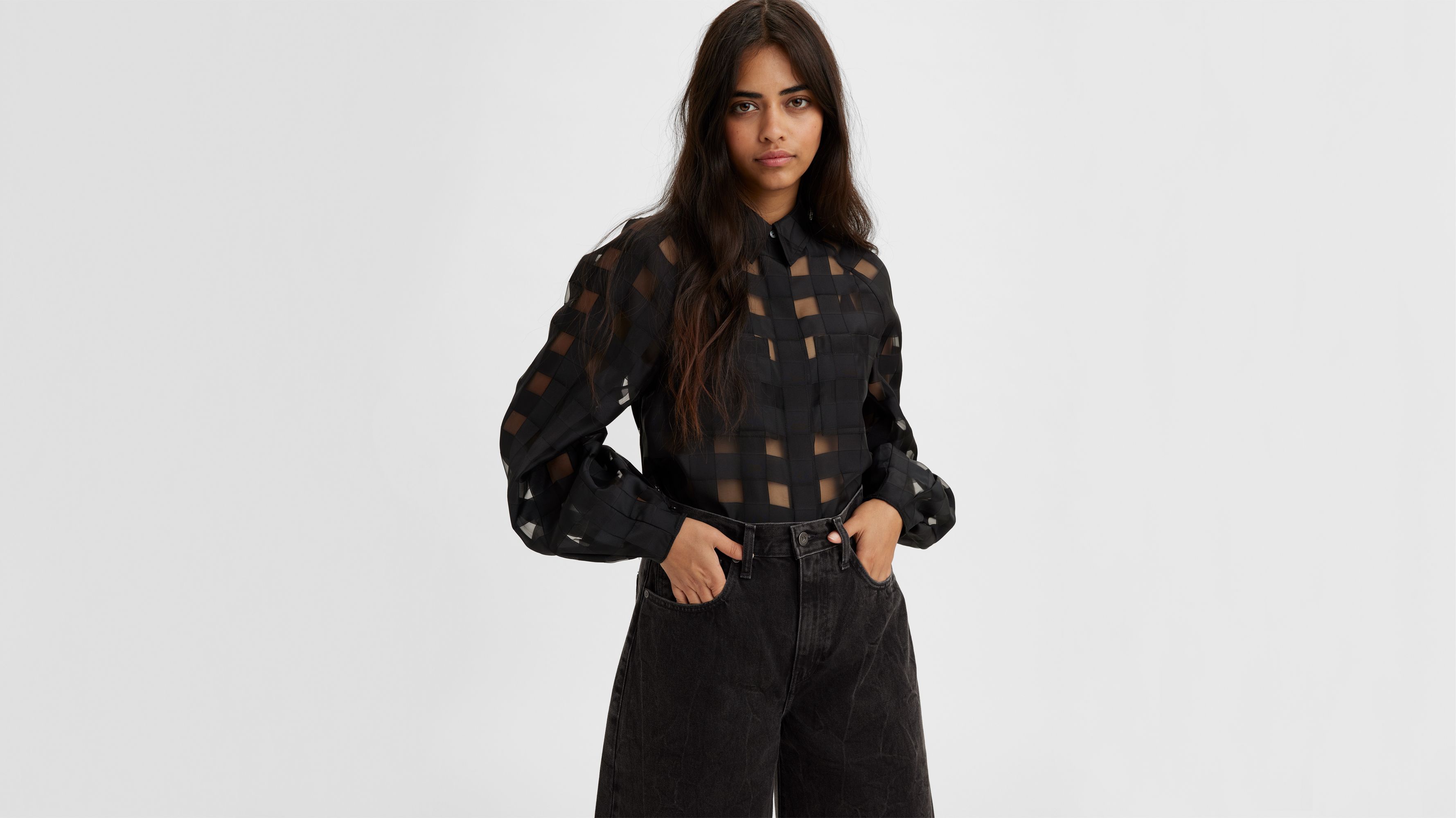Grid Blouse - Black | Levi's® US