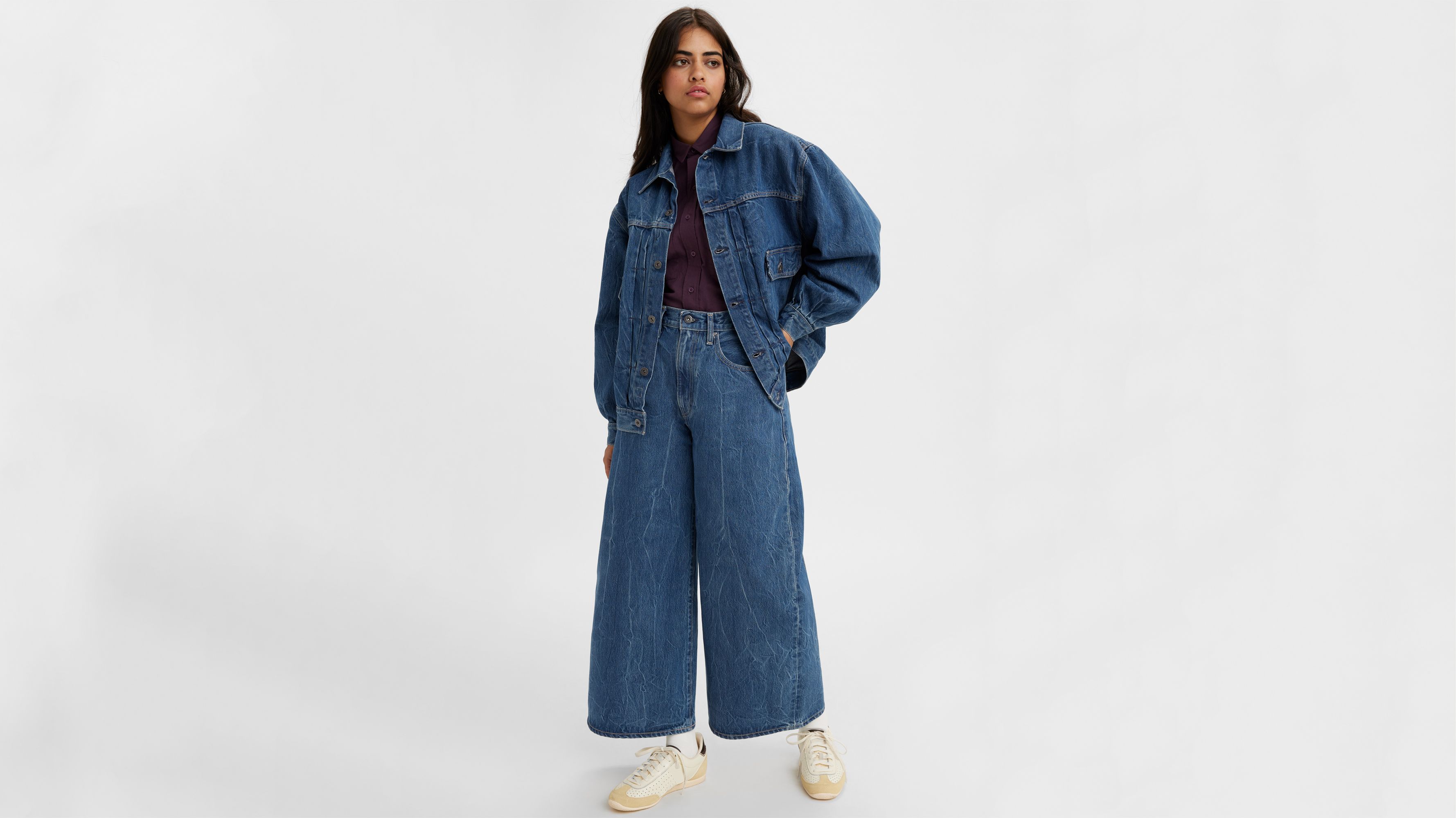 levi's wide barrel jeans