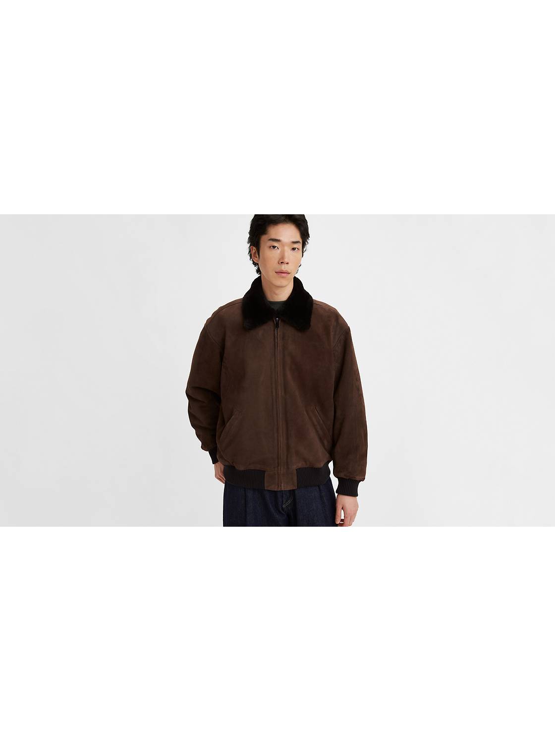 Levi's® Made & Crafted® Suede Bomber Jacket 1