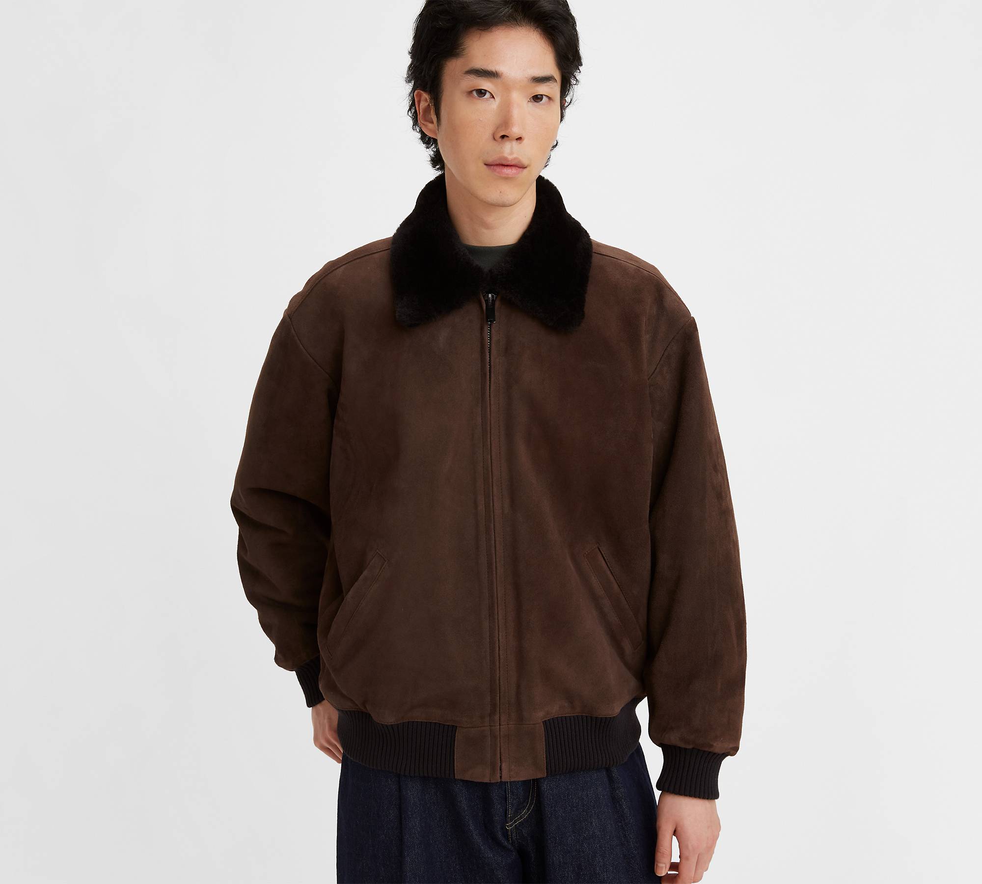 Levi's® Made & Crafted® Suede Bomber Jacket 1