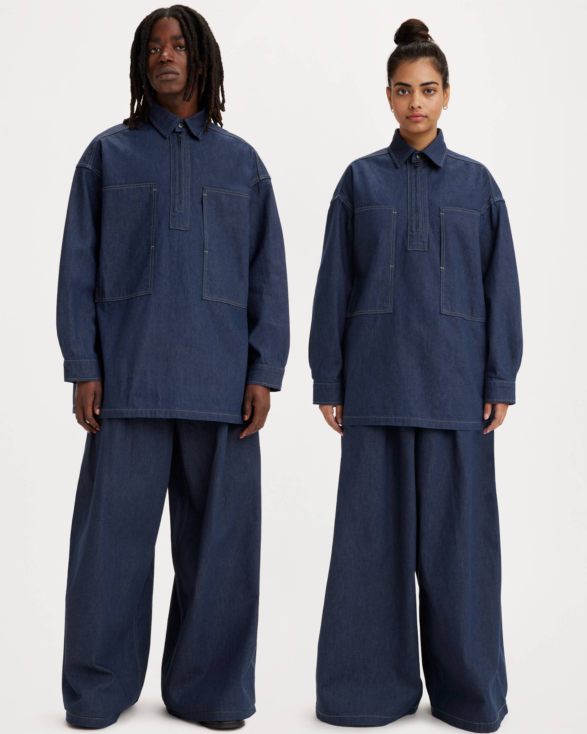 Levi's® Made & Crafted® Denim Family Jumper - Blue | Levi's® XK Levi's® Made & Crafted® Denim Family Jumper - Blue | Levi's® XK