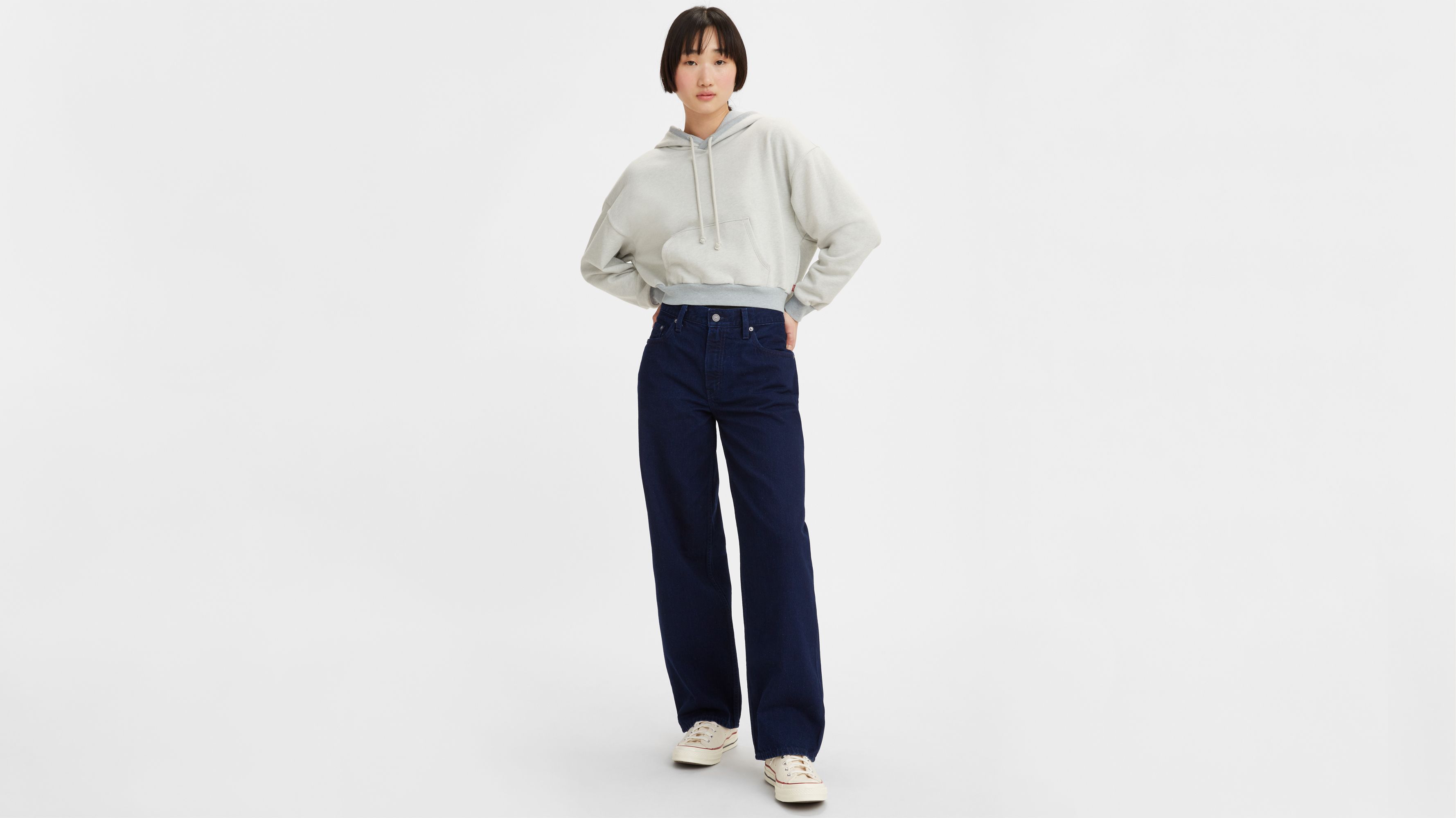 Wellthread® Baggy Dad Jeans - Blue | Levi's® HR