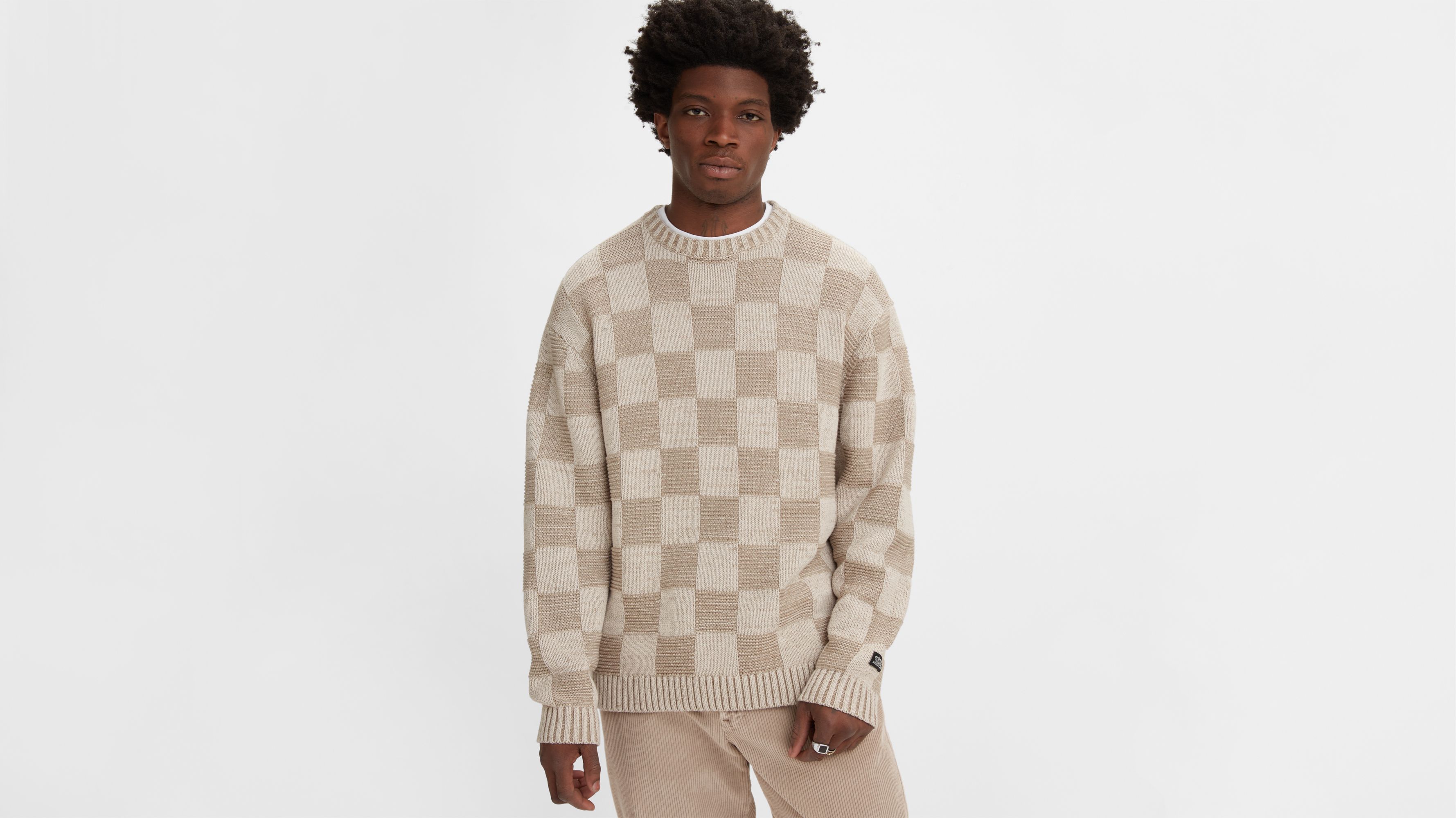 White clearance levi sweater