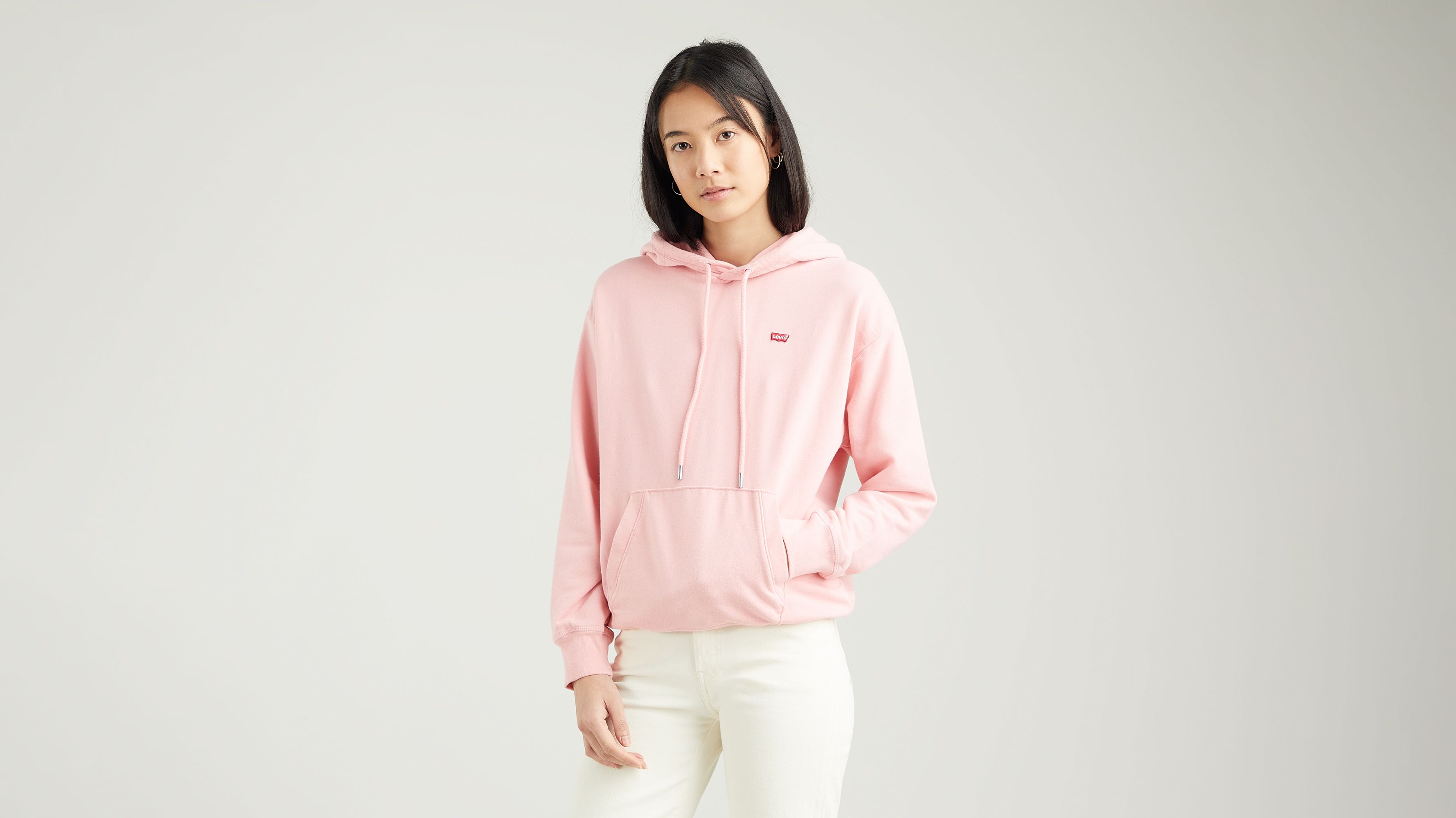 levi pink hoodie