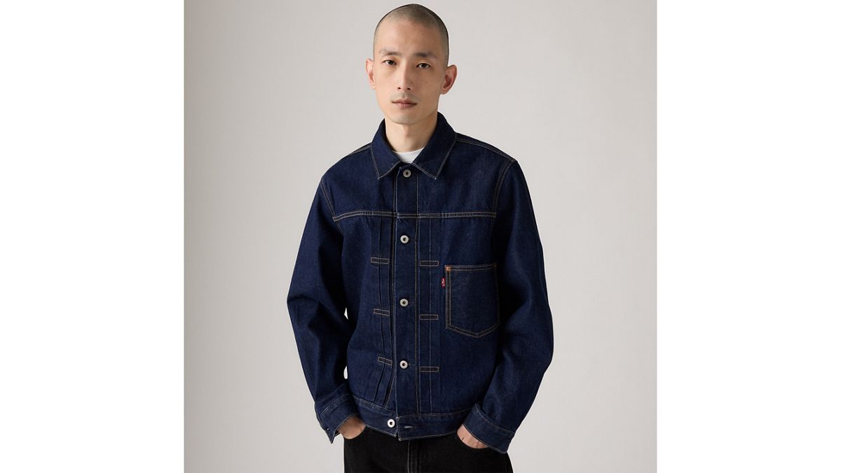 Type I Selvedge Denim Trucker Jacket — New Selvedge Rinse - Dark Wash