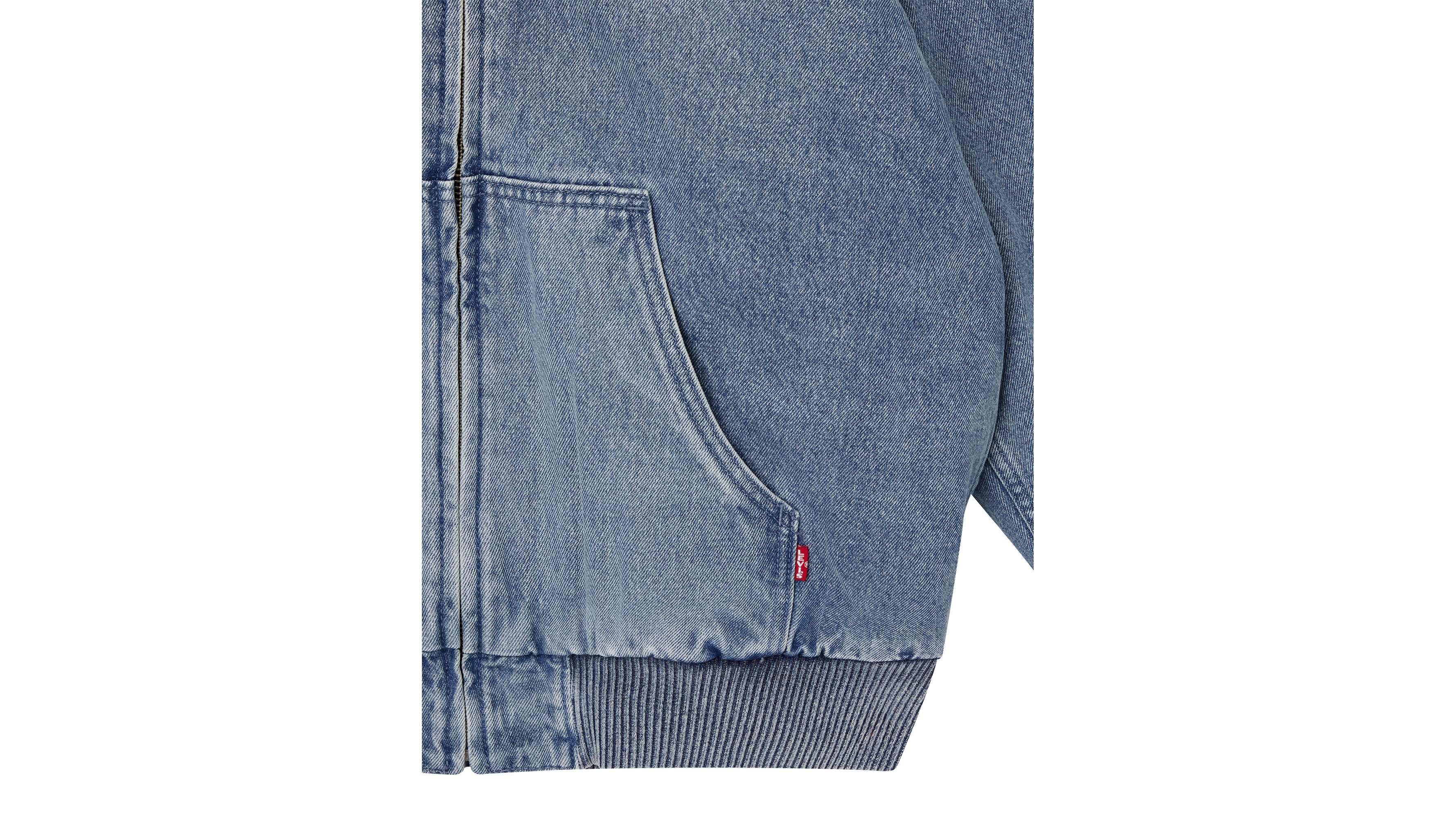 Levis denim hoodie hot sale