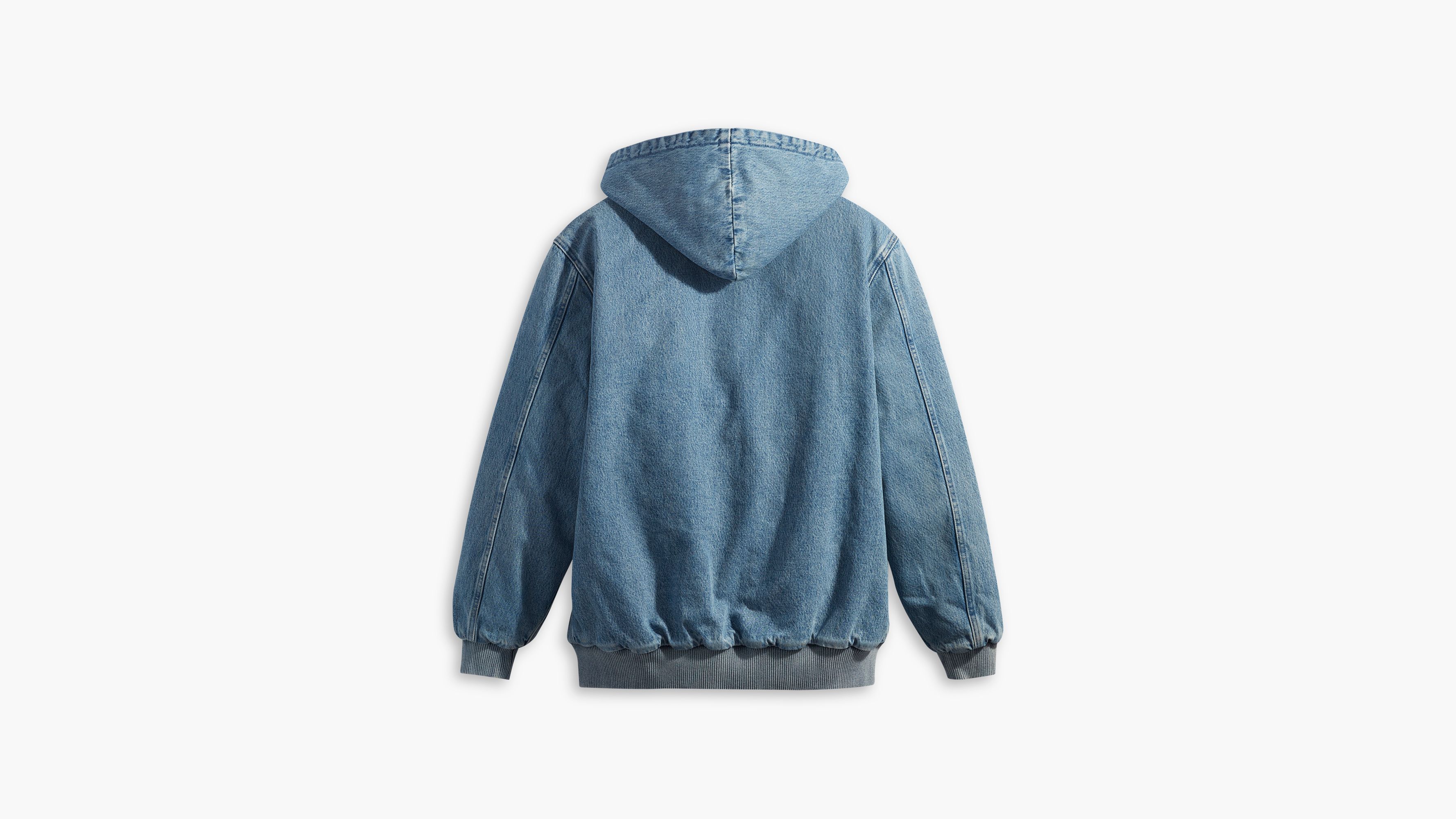 Levis jean discount jacket with hoodie