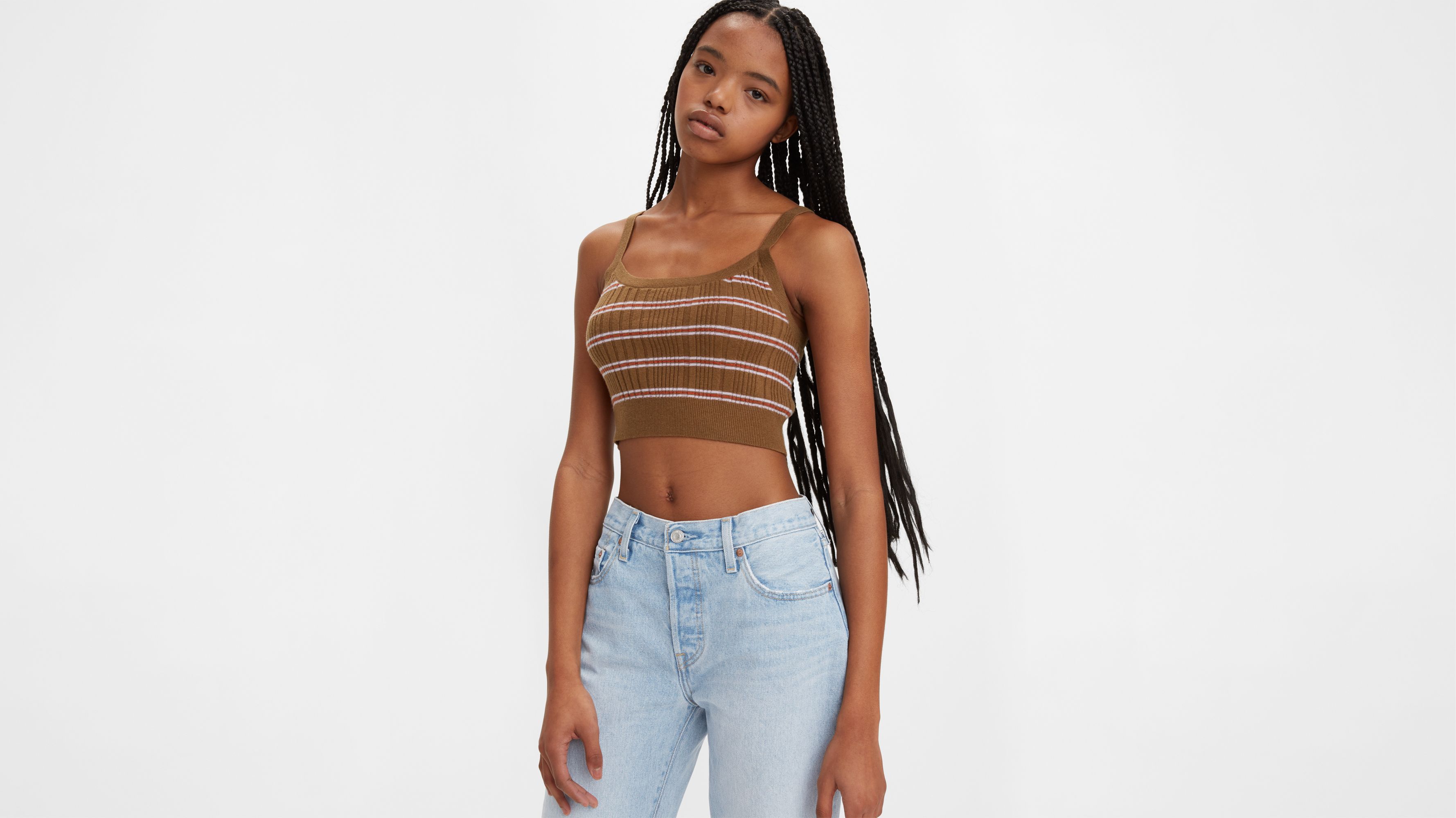 1/2 Sweater Cropped Top 1